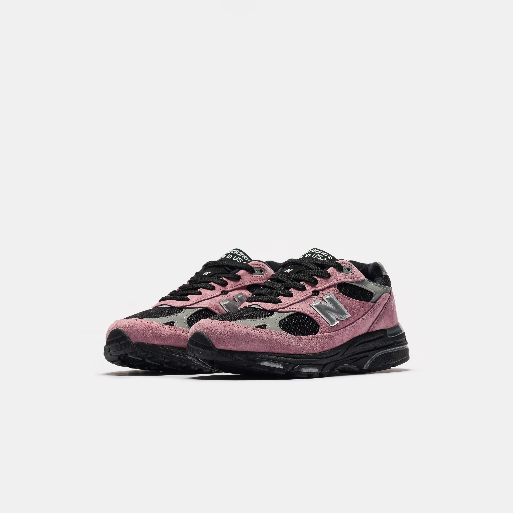 Made in USA 993 Sneaker in Pink Taffy/Black/Slate Grey - Image 2