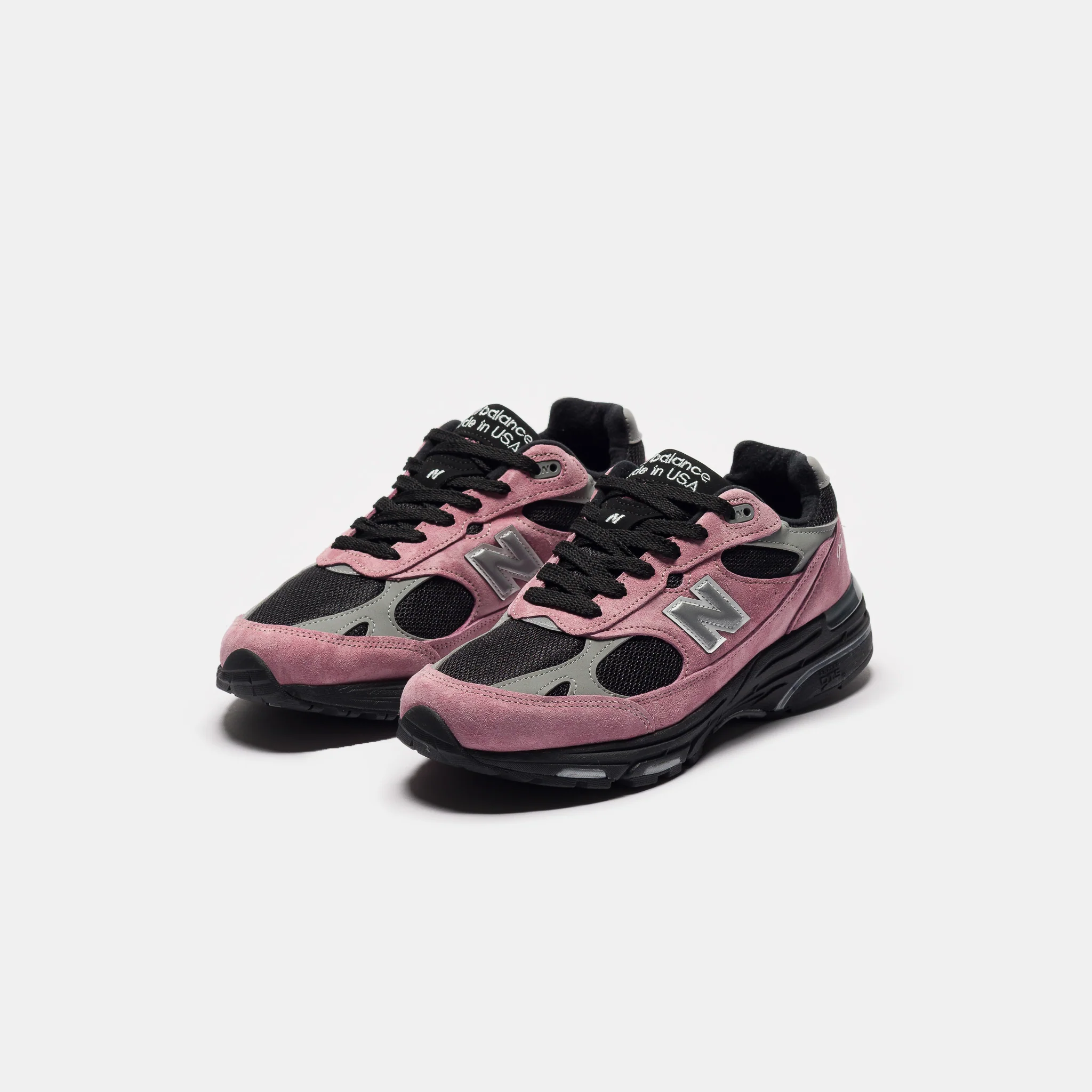 Made in USA 993 Sneaker in Pink Taffy/Black/Slate Grey - Image 3