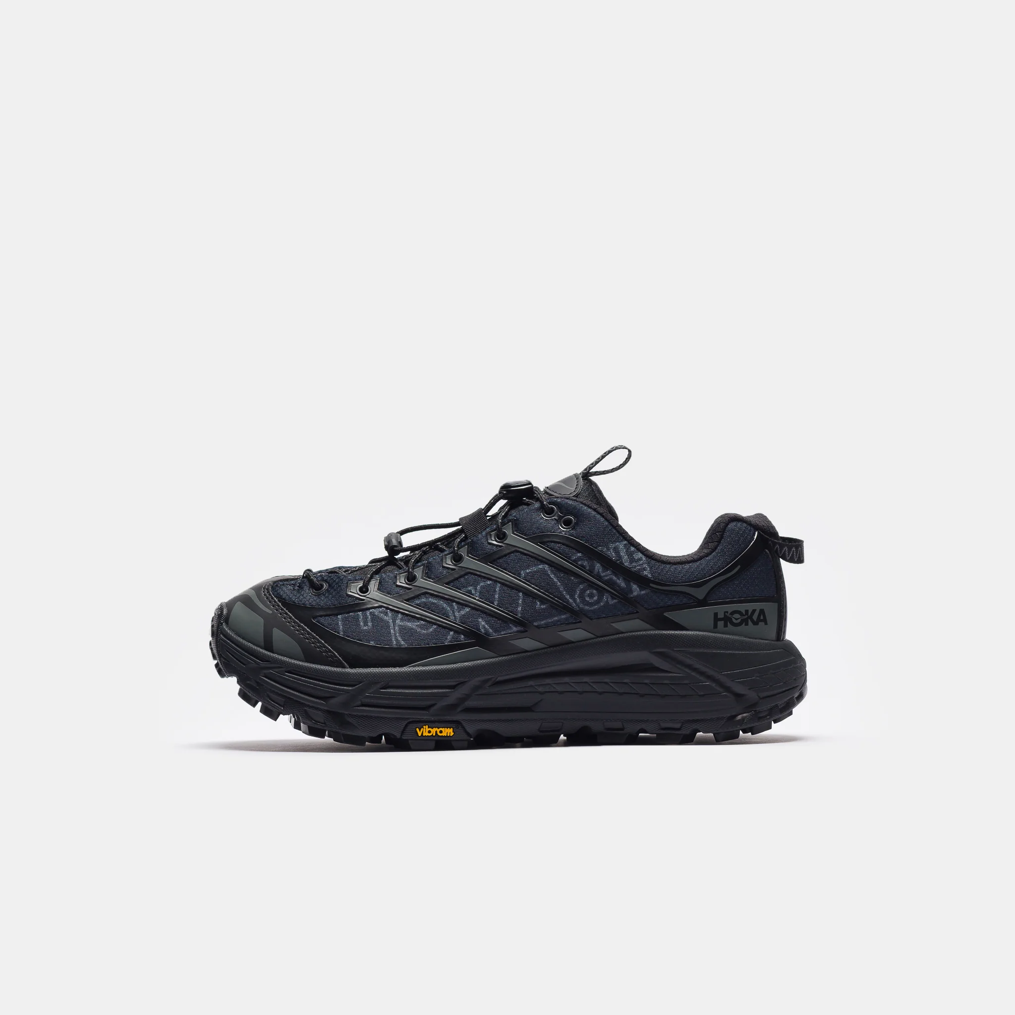 Mafate Three2 Wordmark Sneaker in Black/Outer Orbit