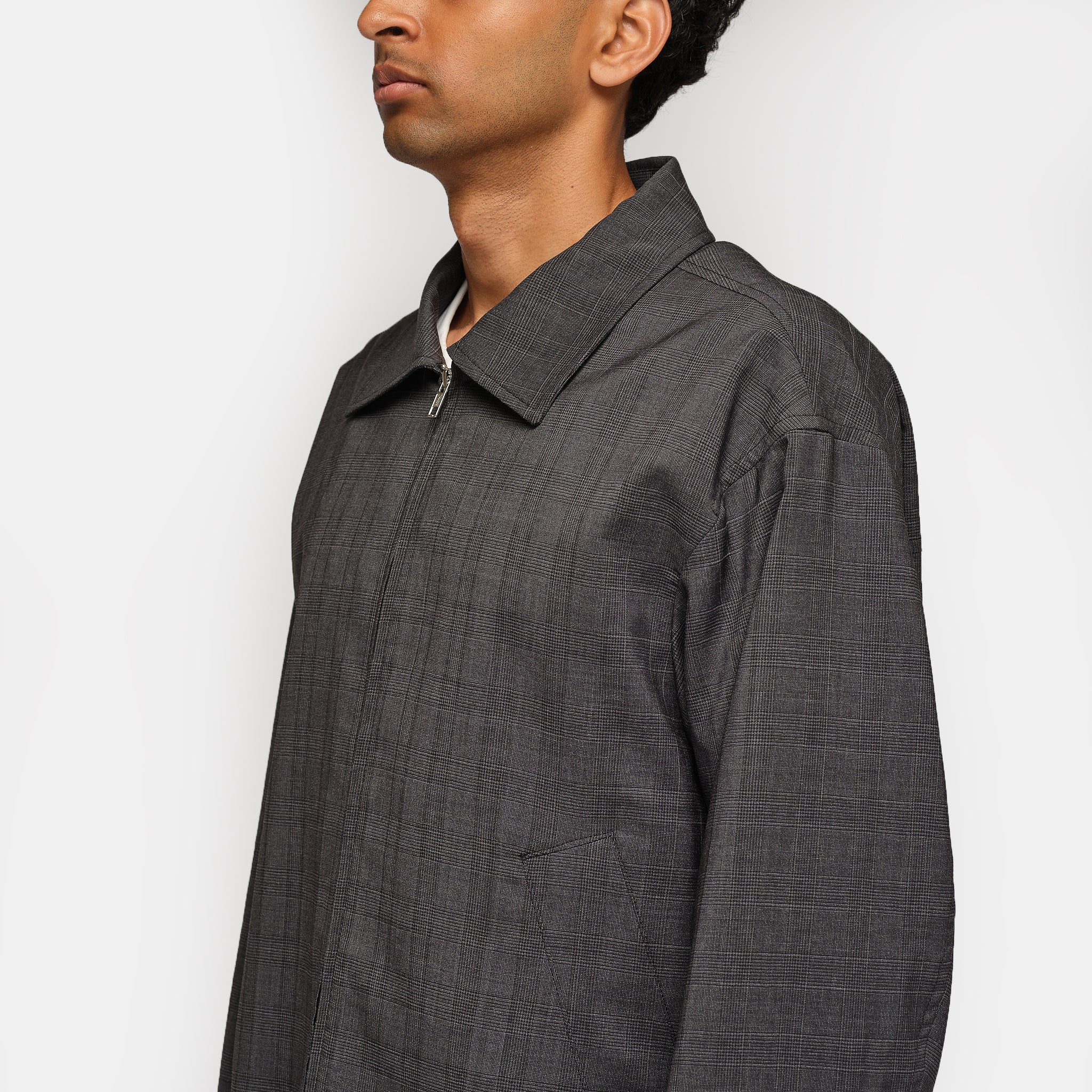 Mail Jacket in Dark Grey Check - Image 4