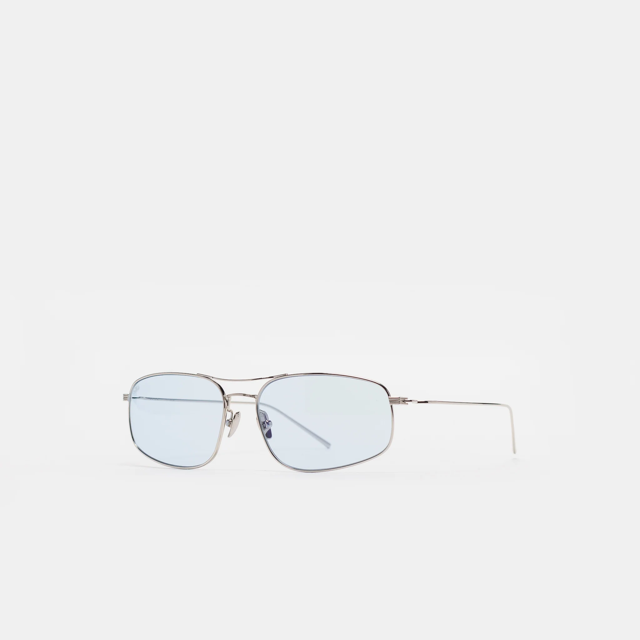 Mal Sunglasses in Silver/Sky Blue - Image 2