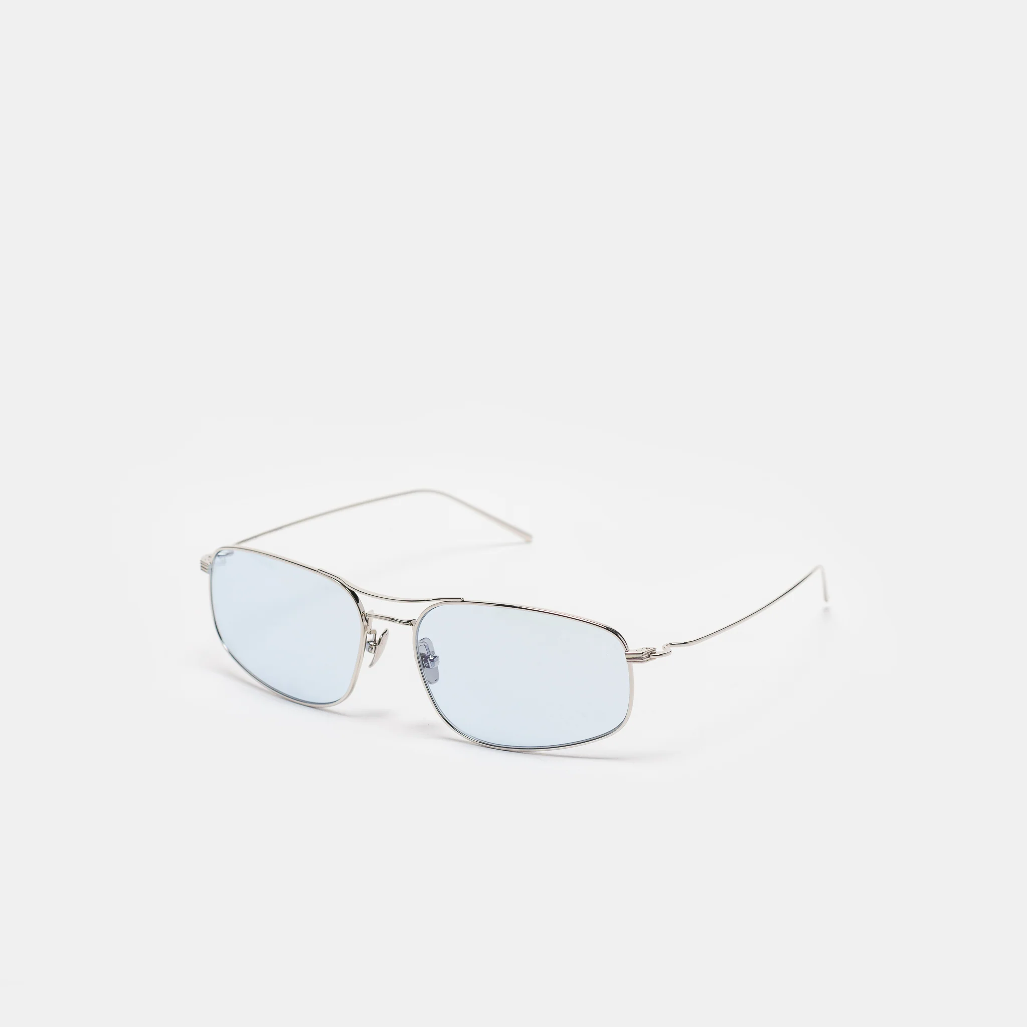 Mal Sunglasses in Silver/Sky Blue - Image 3