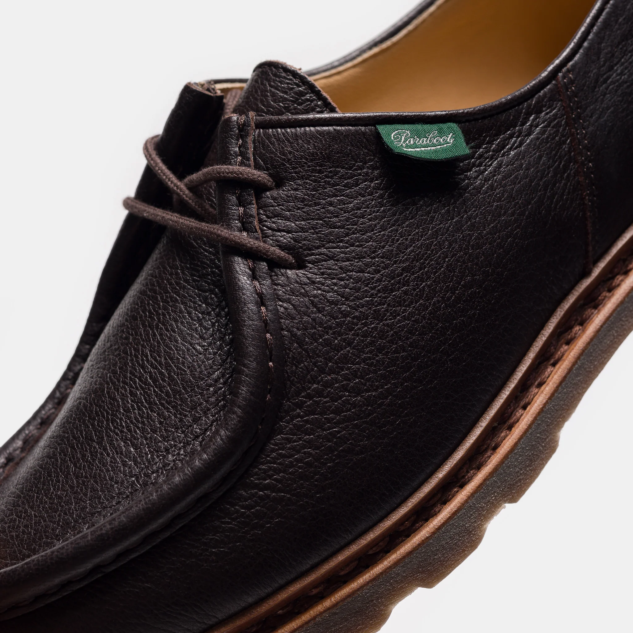 Michael Moc Lace-Up Shoe in Brown Deer Leather - Image 6