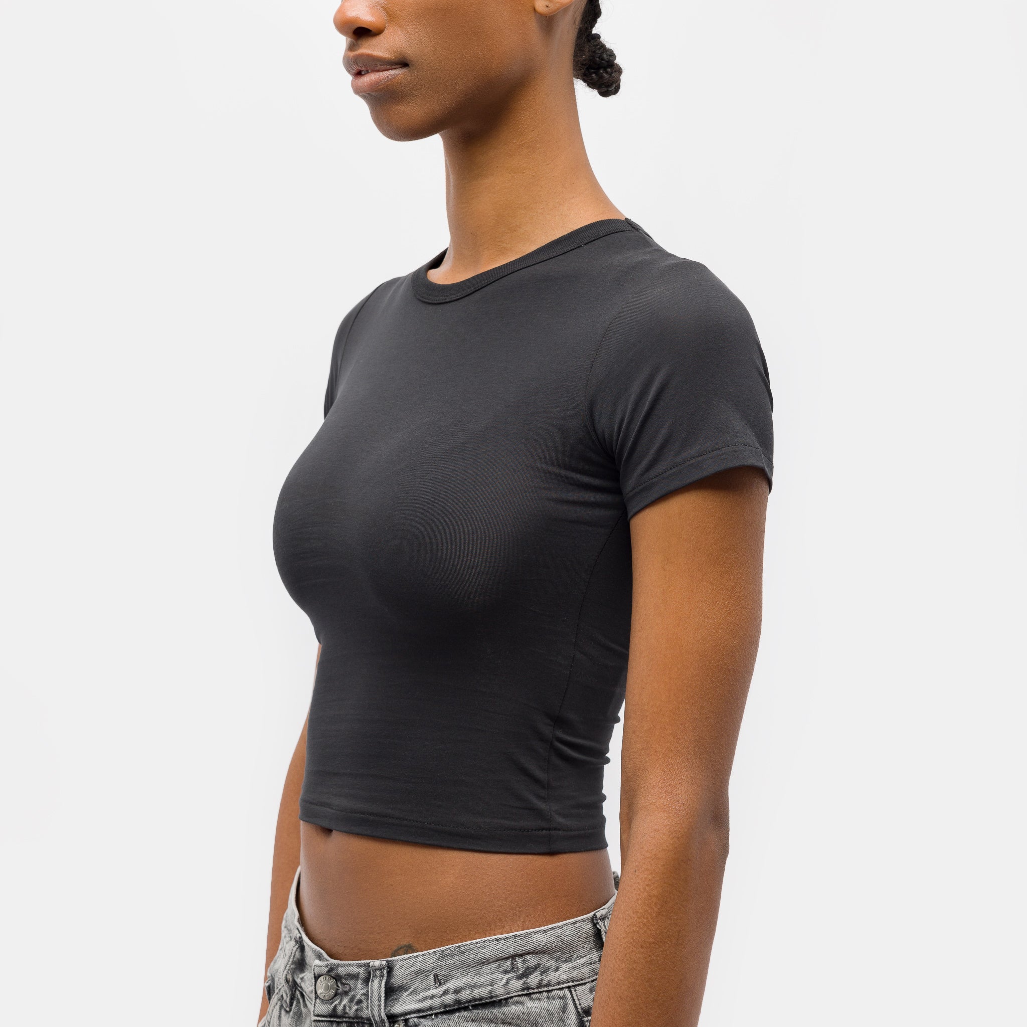 Micro Tee in Black - Image 4