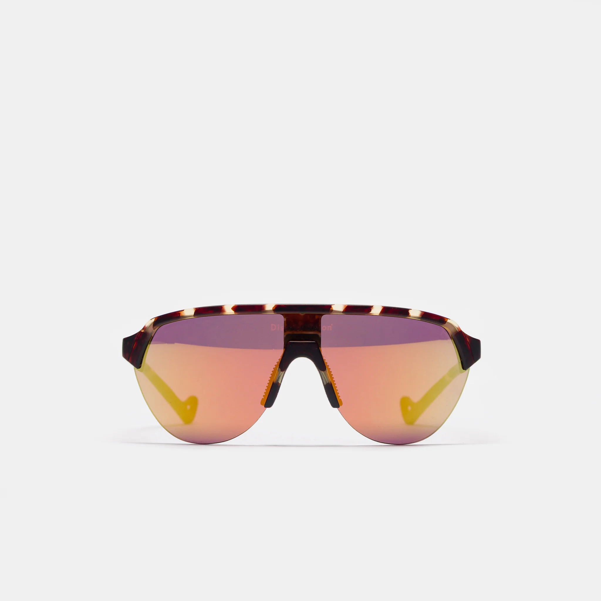 Nagata Speed Blade Sunglasses in Tortoise/D+ Amber Mirror