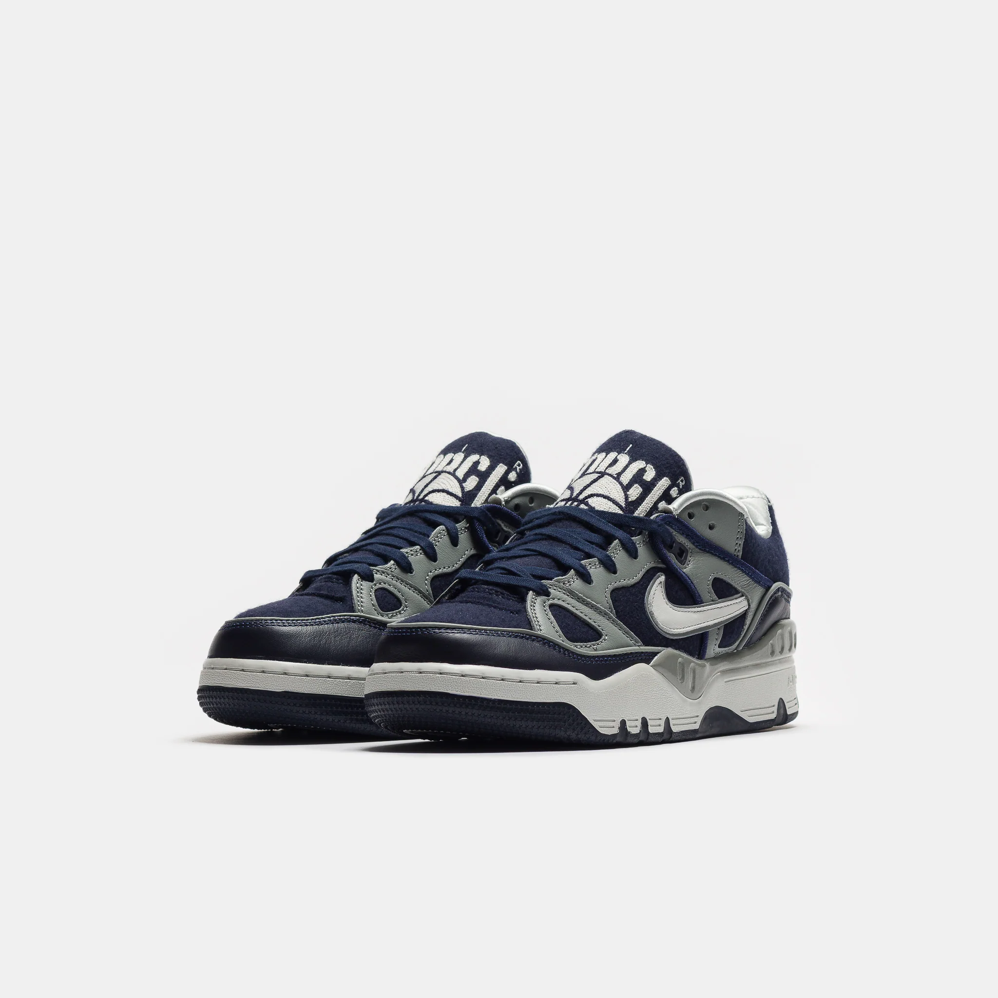 NIGO Air Force 3 Low SP Sneaker in Midnight Navy/Off White/Shadow Grey - Image 2