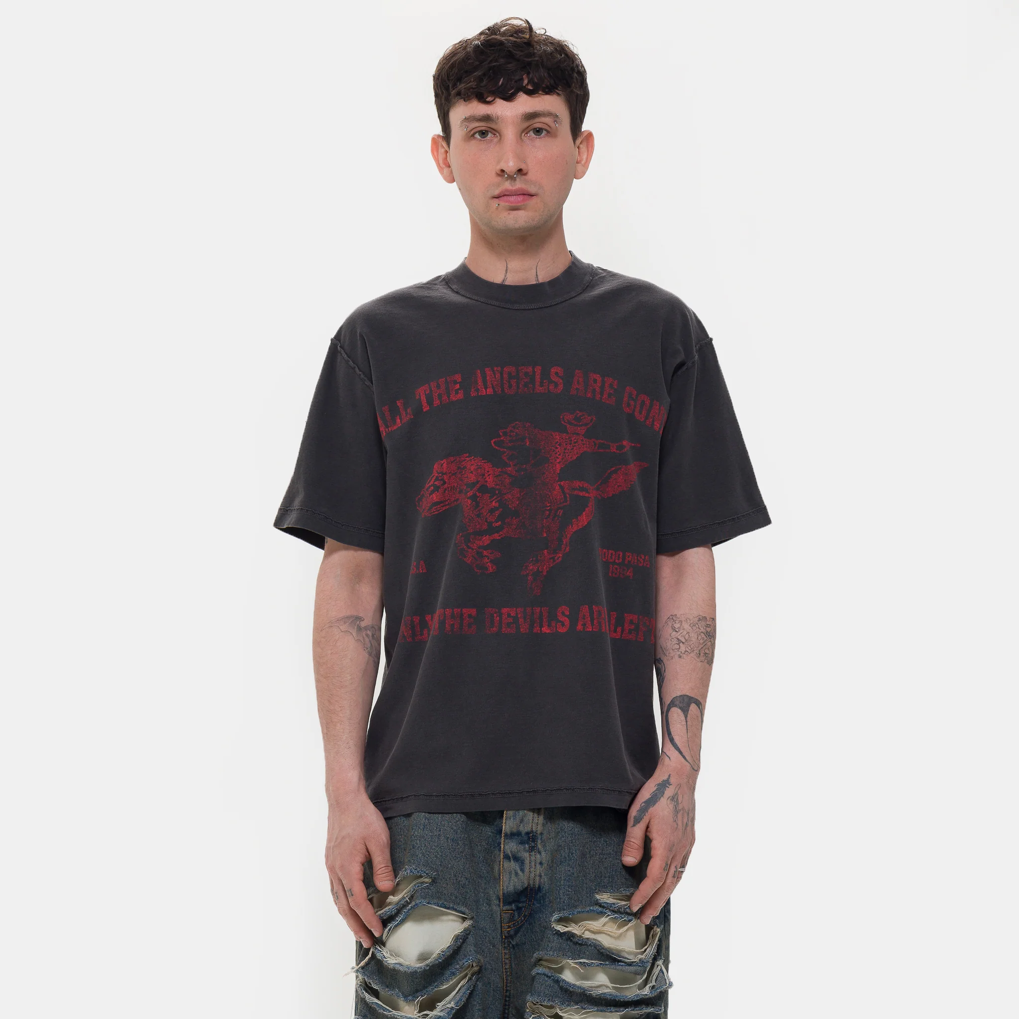 No More Angels T-Shirt in Vintage Black