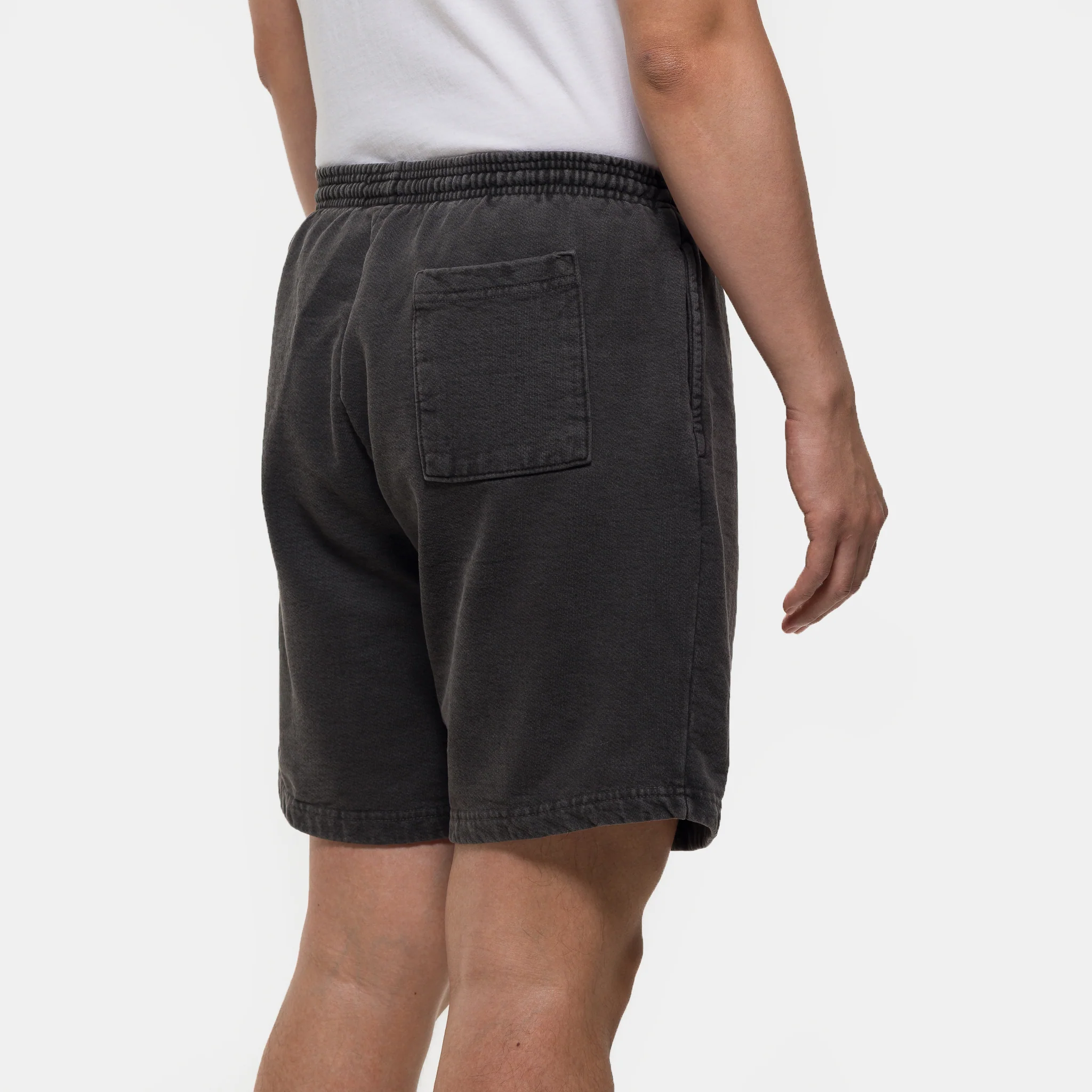 Notre Logo Sweat Shorts in Vintage Black - Image 5