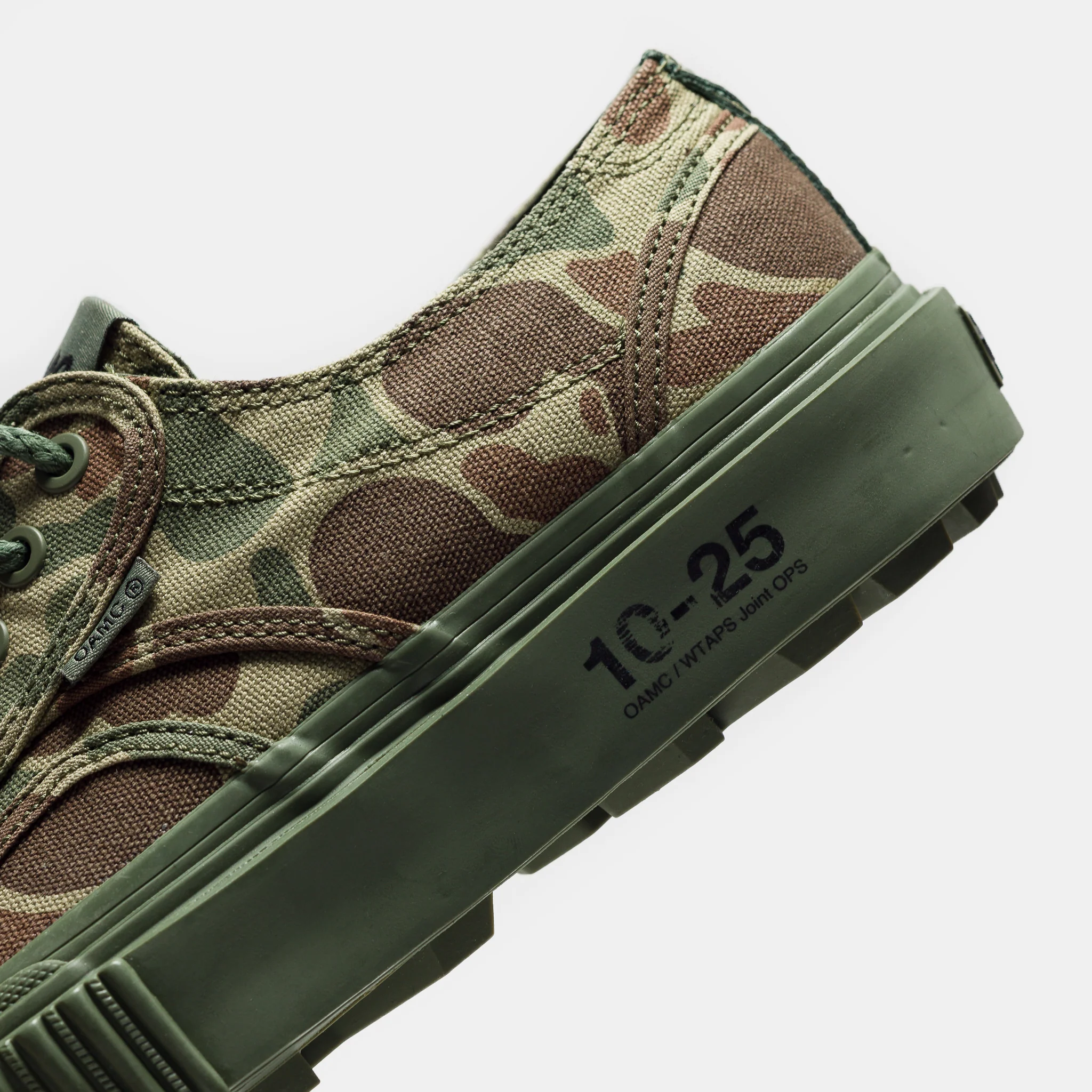 OAMC x WTAPS x OTW  Seylynn Lug Sneaker in Duck Camo - Image 5