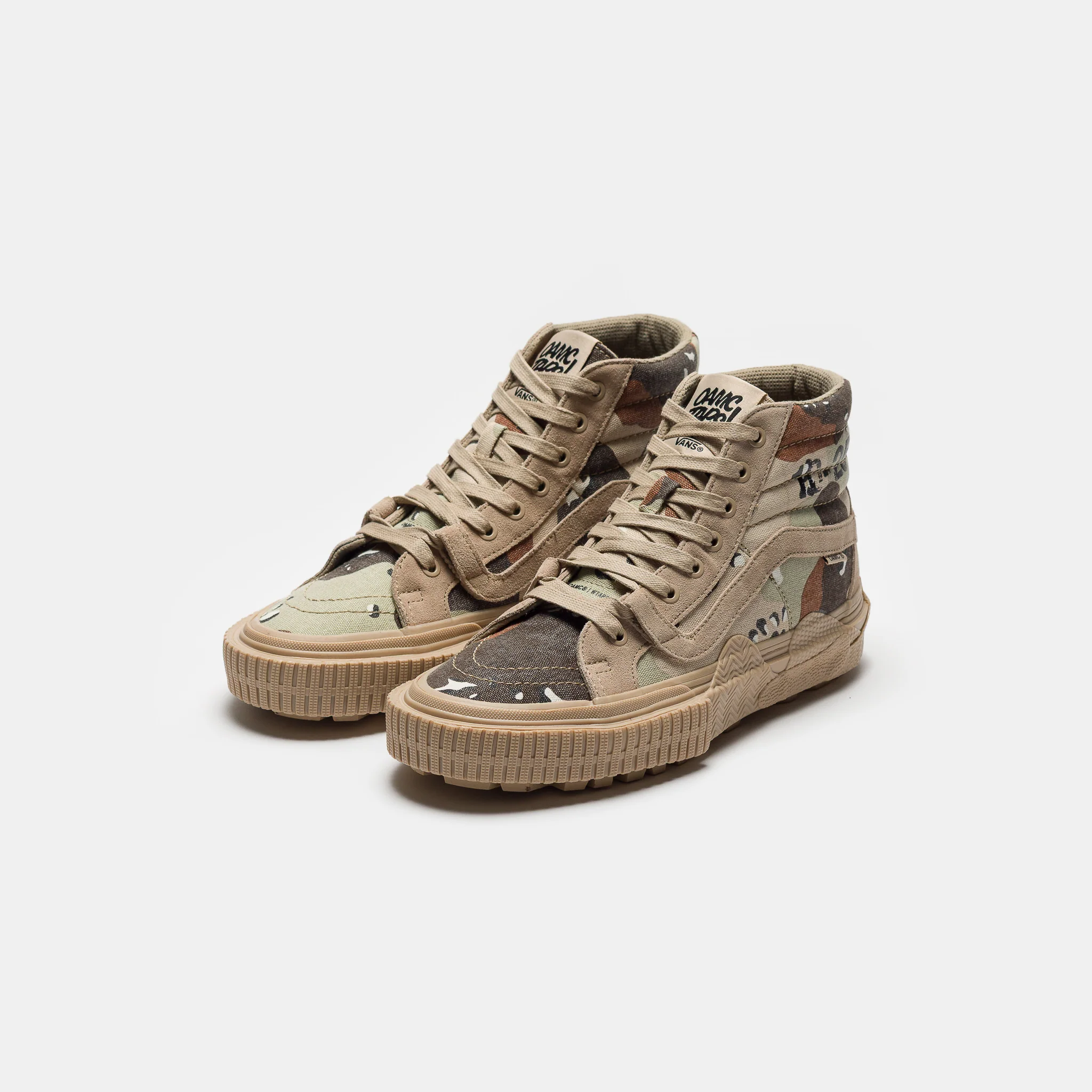 OAMC x WTAPS x OTW Sk8-Hi GL Lug Sneaker in Desert Camo - Image 3