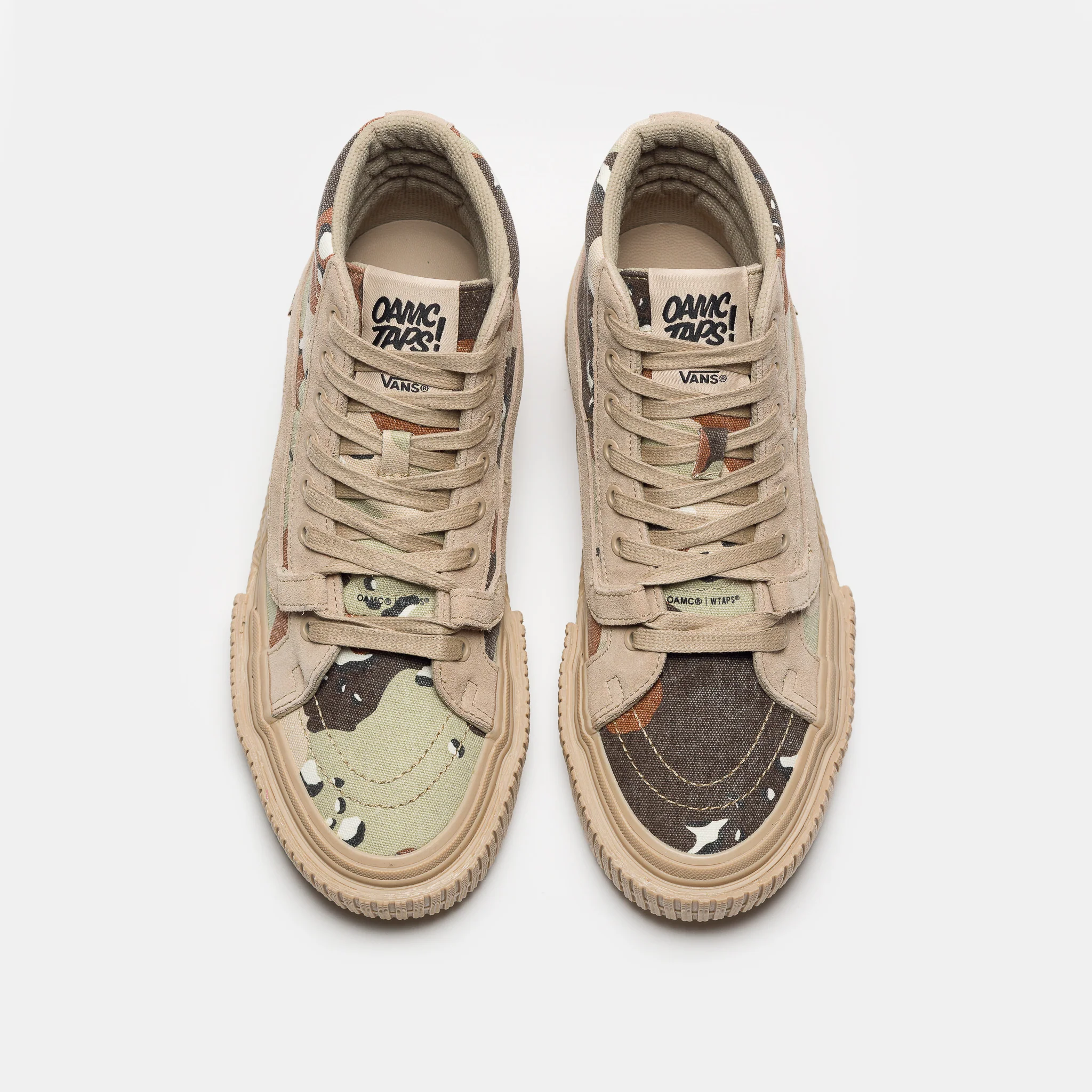 OAMC x WTAPS x OTW Sk8-Hi GL Lug Sneaker in Desert Camo - Image 5