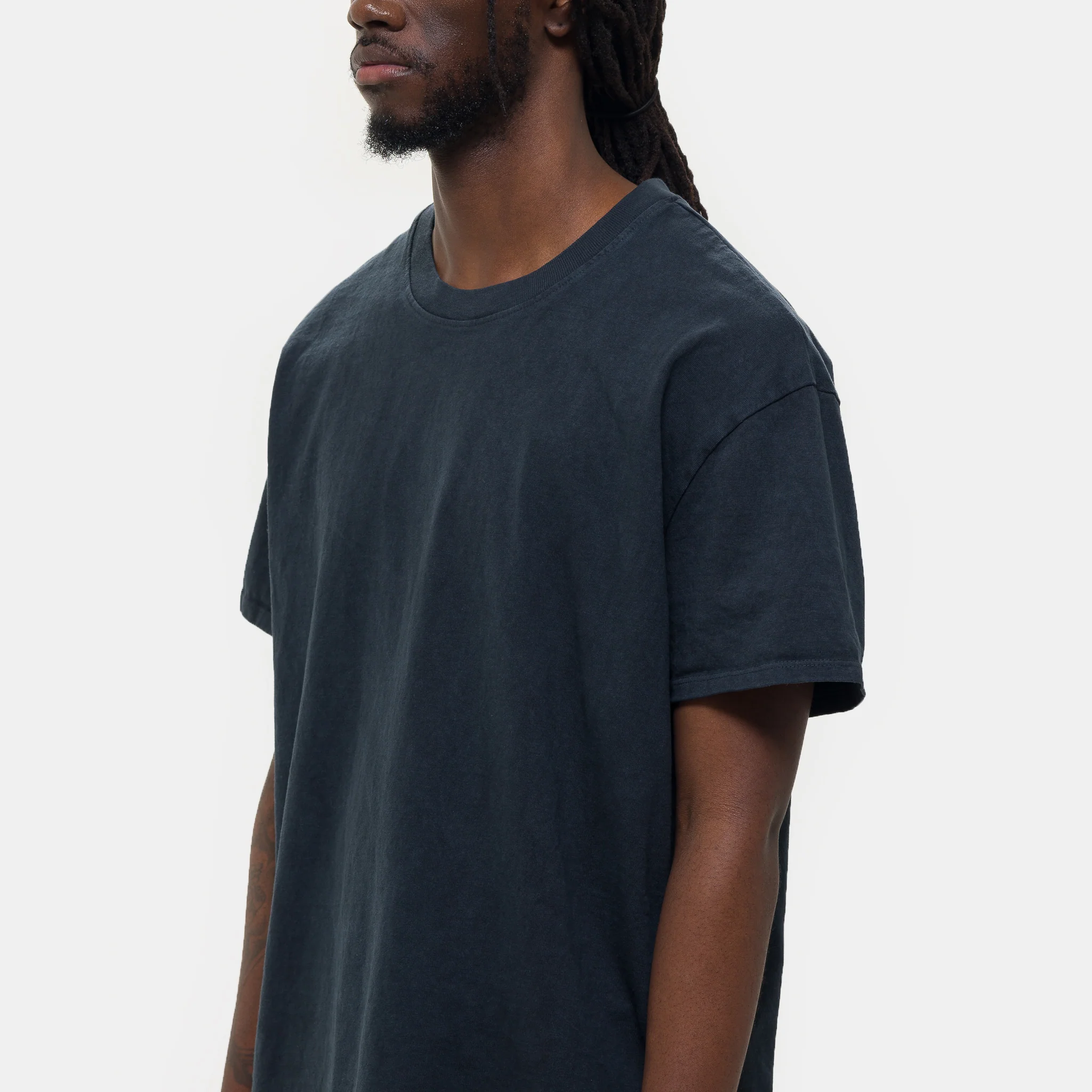 Oversized T-Shirt in Faded Black - Image 4