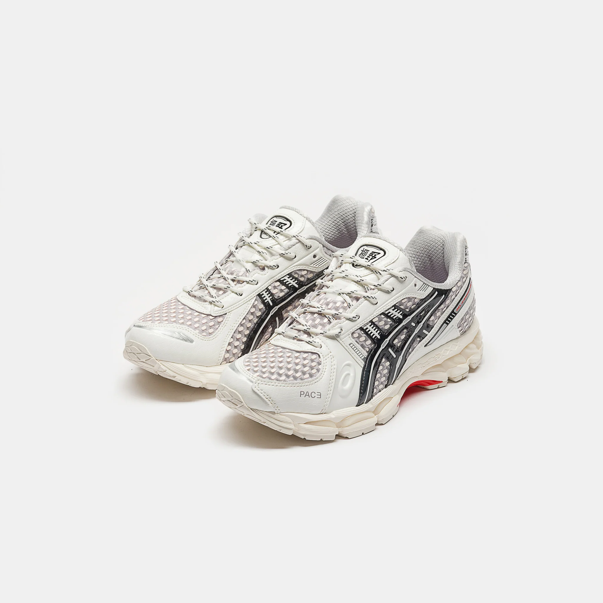 PACE Gel-Kayano 12.1 Sneaker in Cream/Black - Image 3