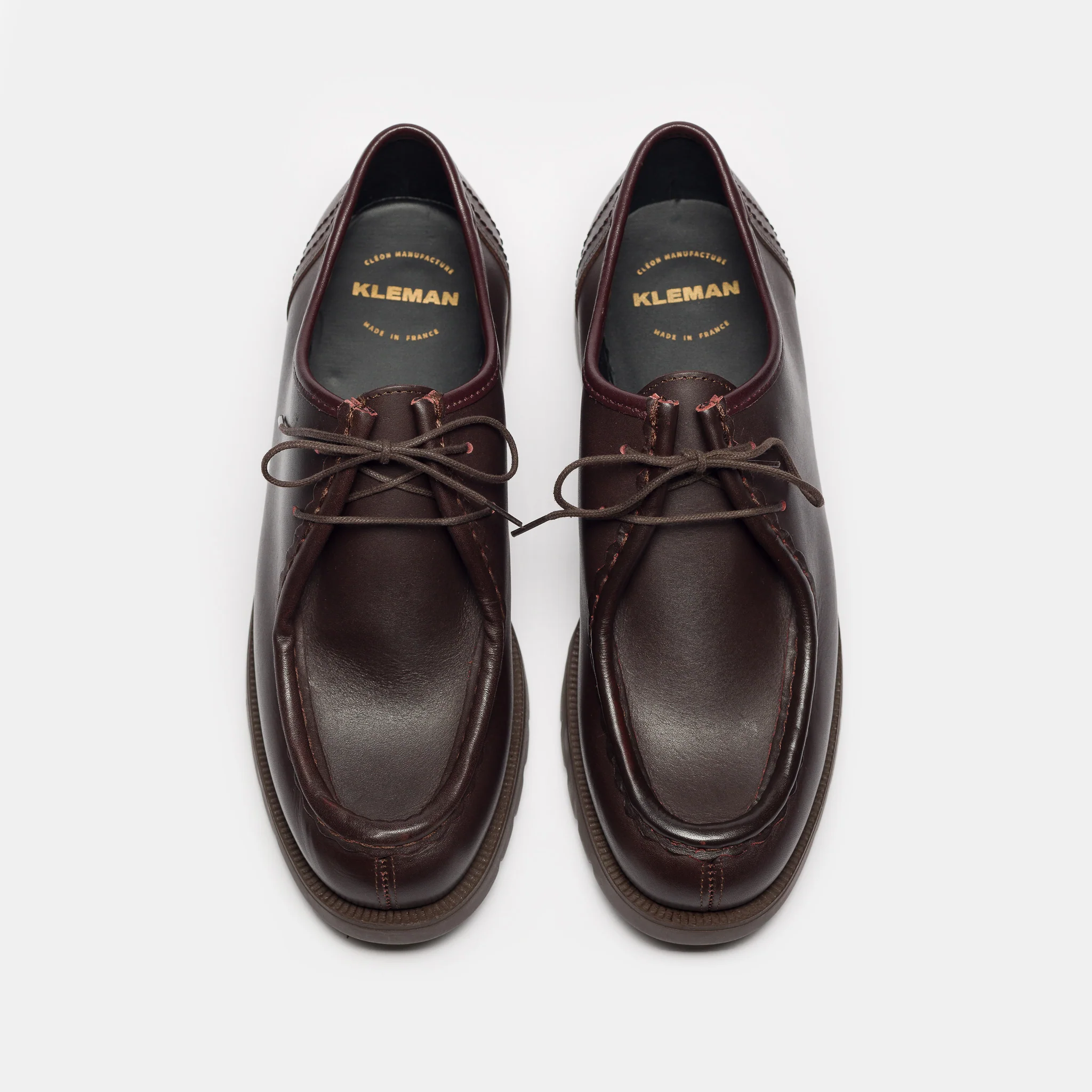 Padror Moc Toe Shoe in Bordeaux - Image 4