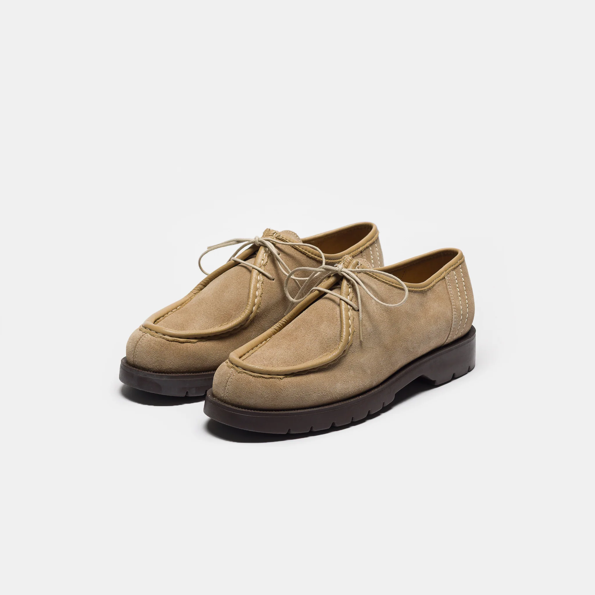 Padror V Moc Toe Shoe in Beige - Image 3