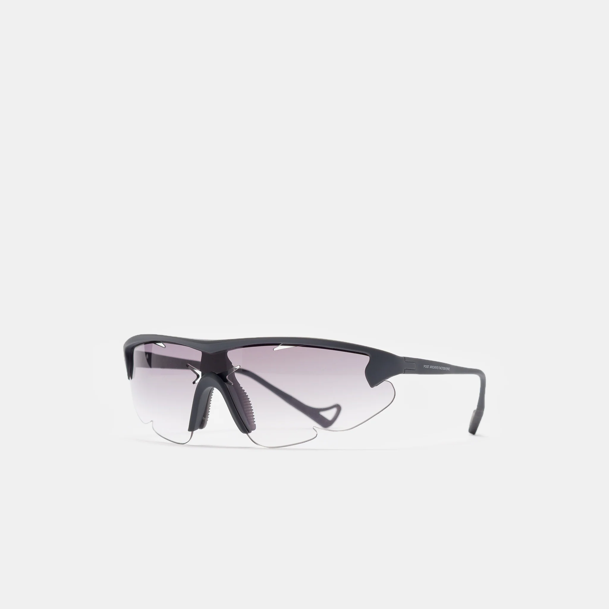 PAF Junya Racer Sunglasses in Off-Black/D+ Gray Gradient - Image 2