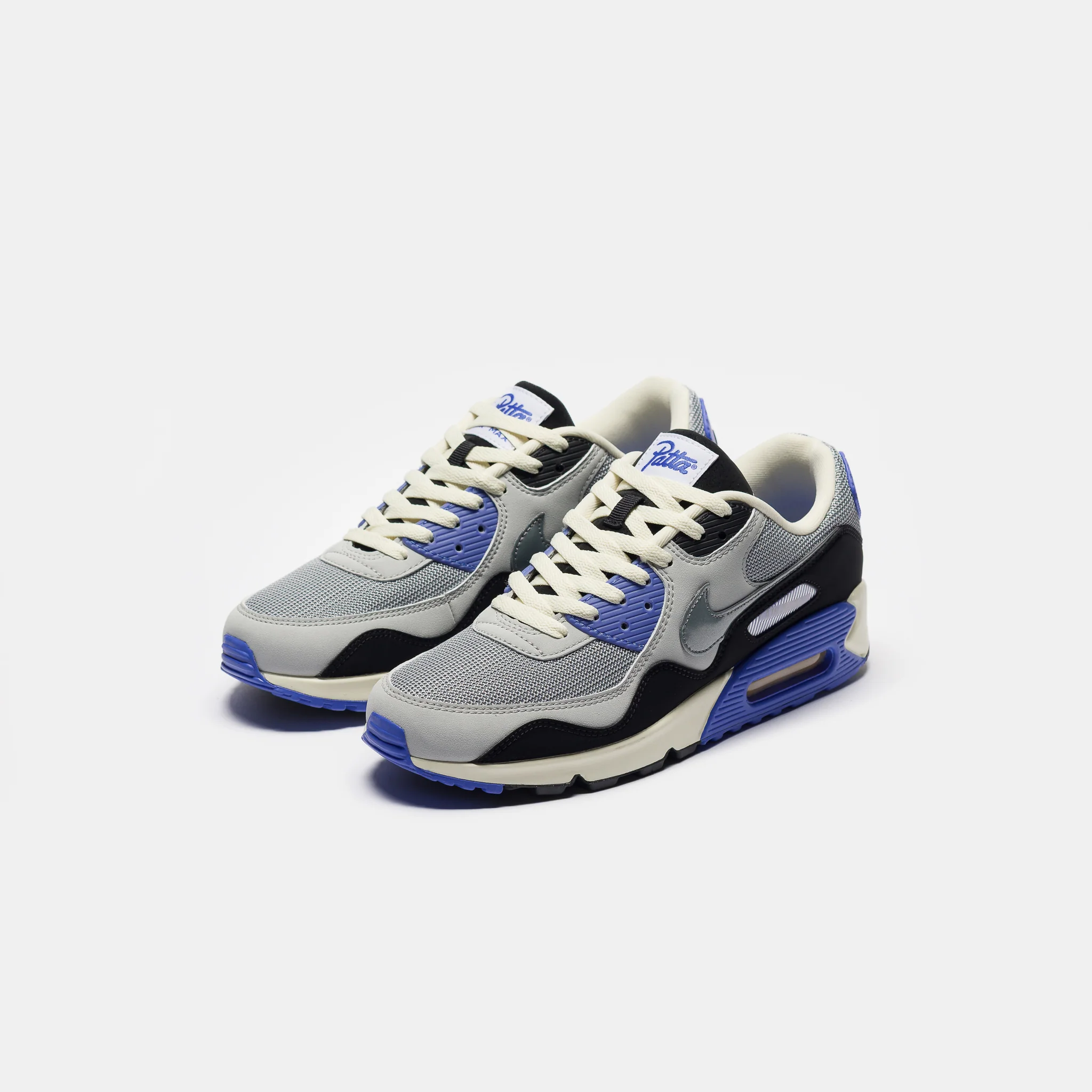 Patta Air Max 90 SP Sneaker in Particle Grey/Neutral Grey/Sapphire - Image 3