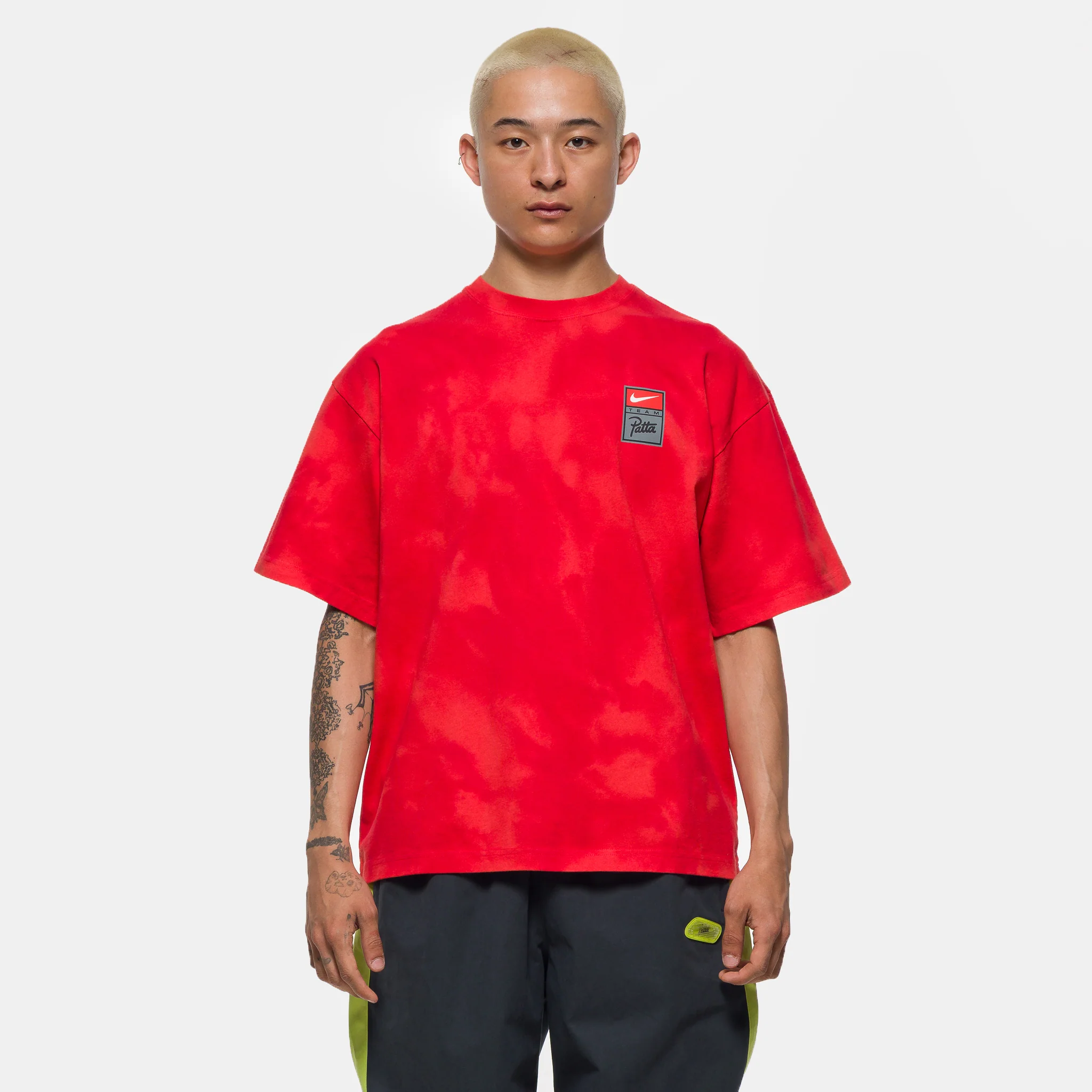 Patta T-Shirt in Rush Red/University Red/Gym Red