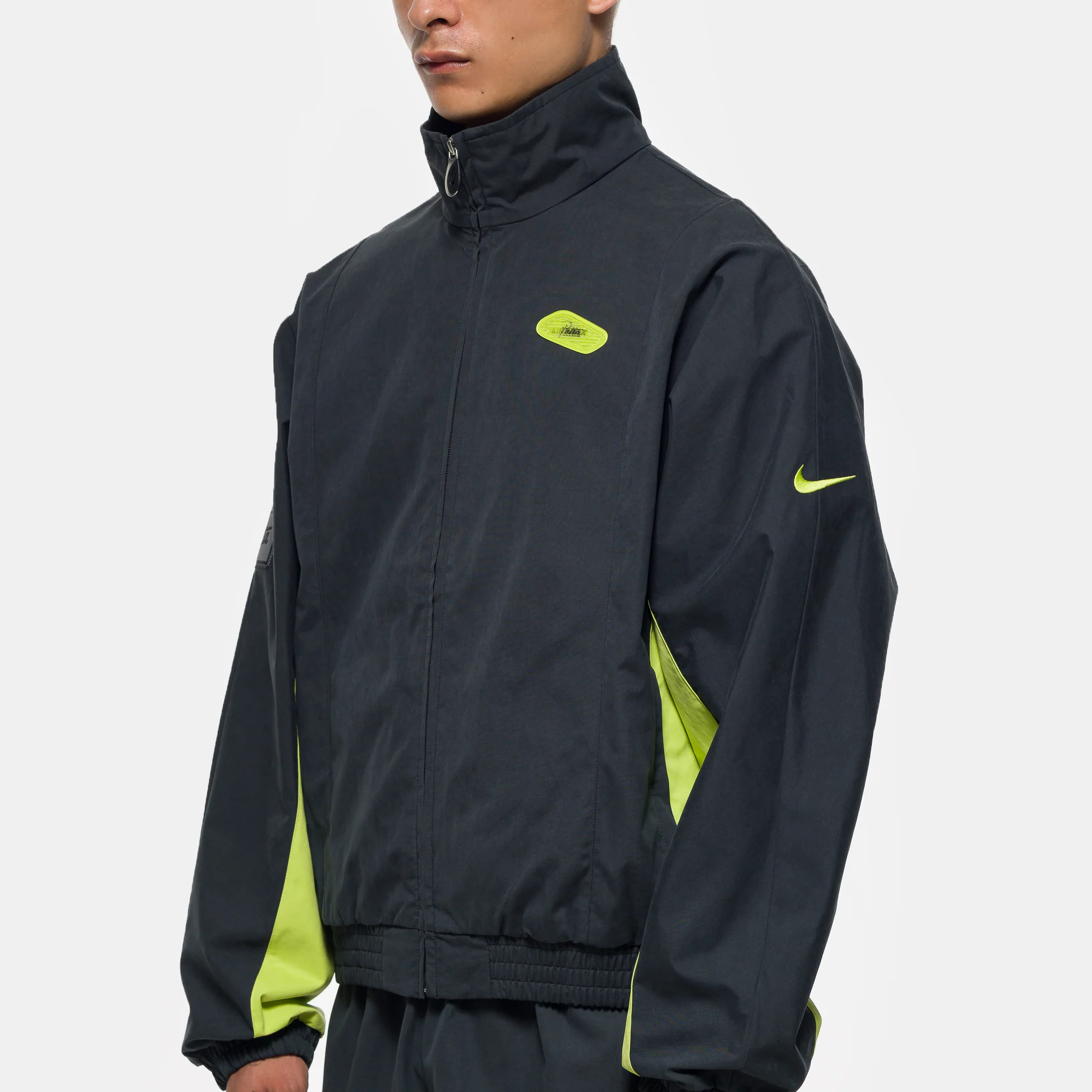 Patta Track Jacket in Black/Cyber - Image 4