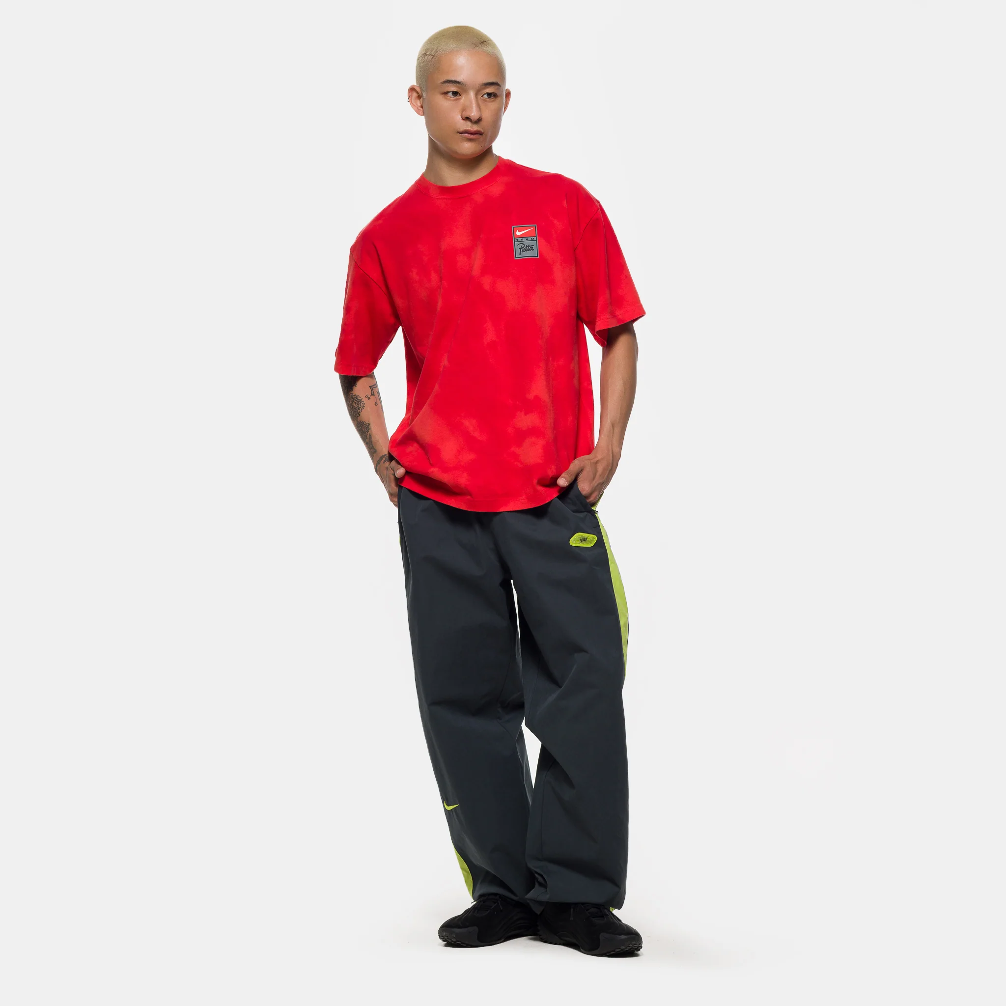 Patta Track Pant in Black/Cyber - Image 2