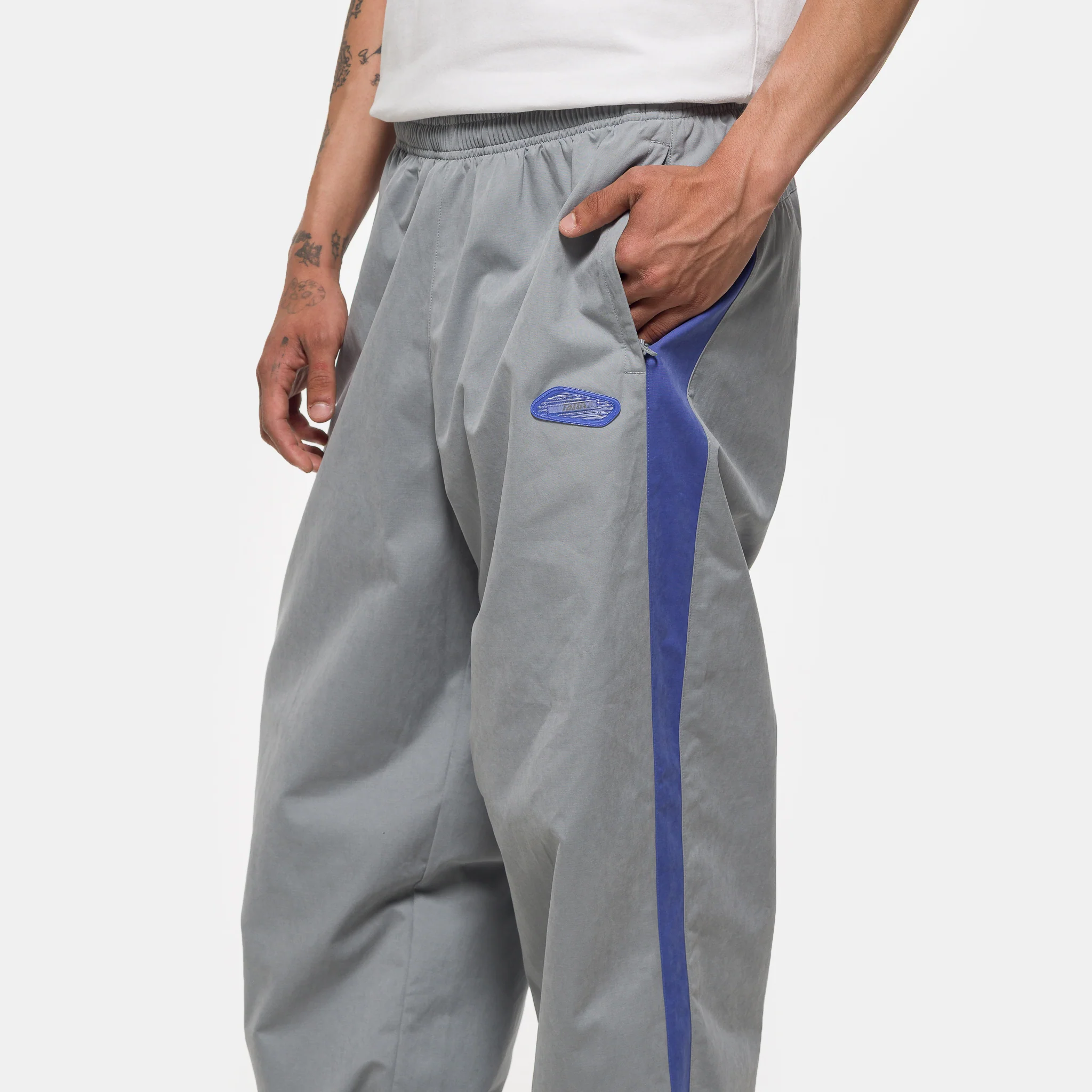 Patta Track Pant in Particle Grey/Sapphire - Image 4