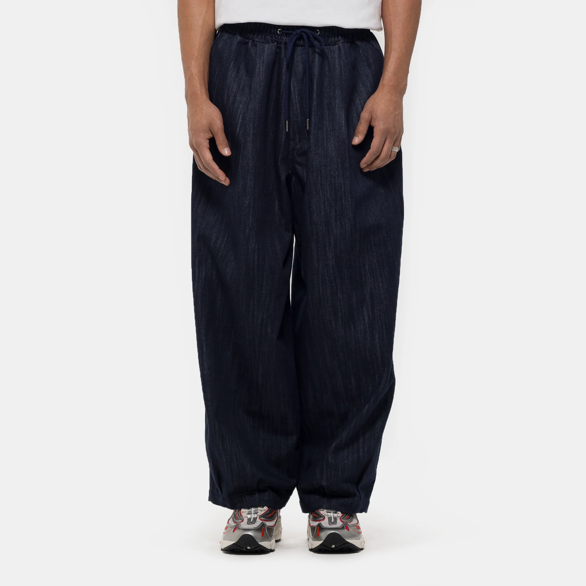 Pintuck Balloon Pant in Indigo