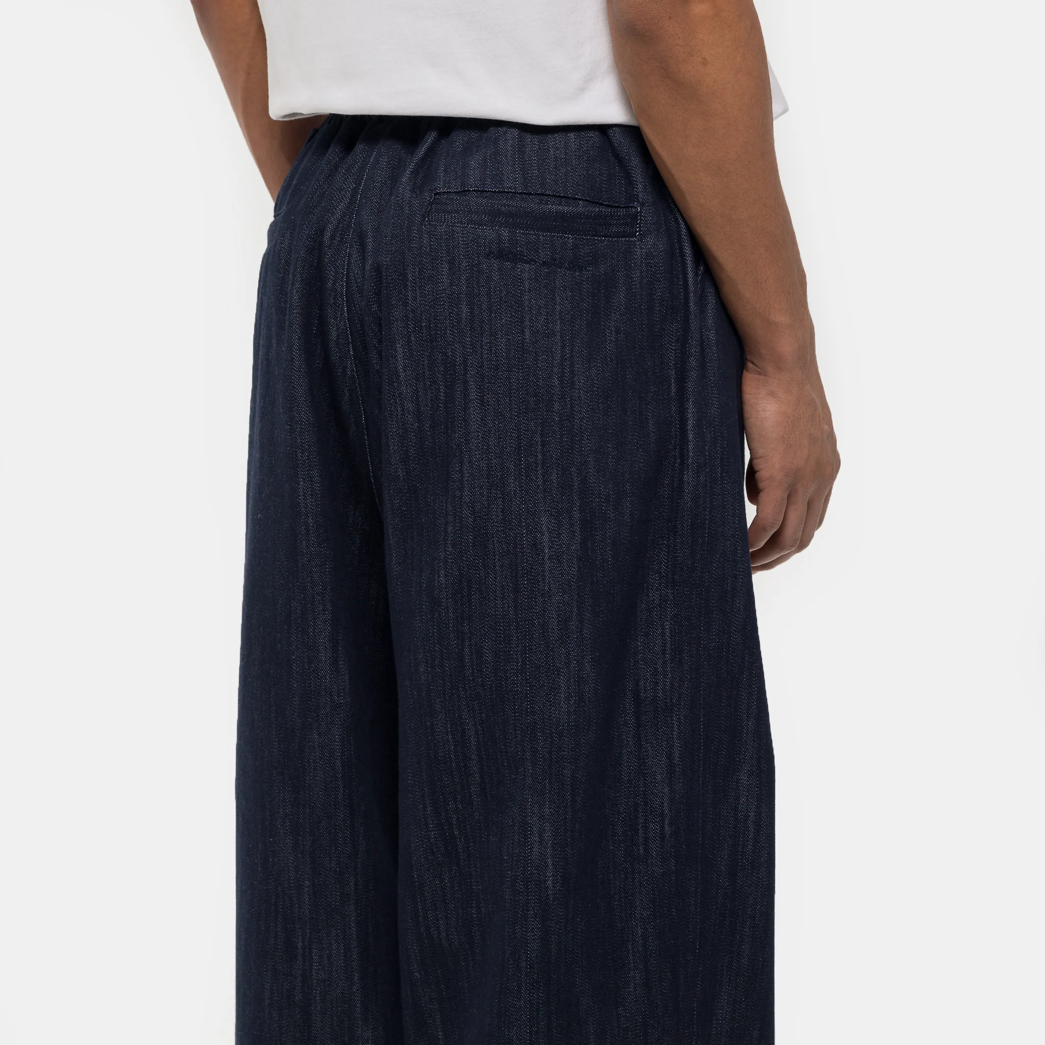 Pintuck Balloon Pant in Indigo - Image 5