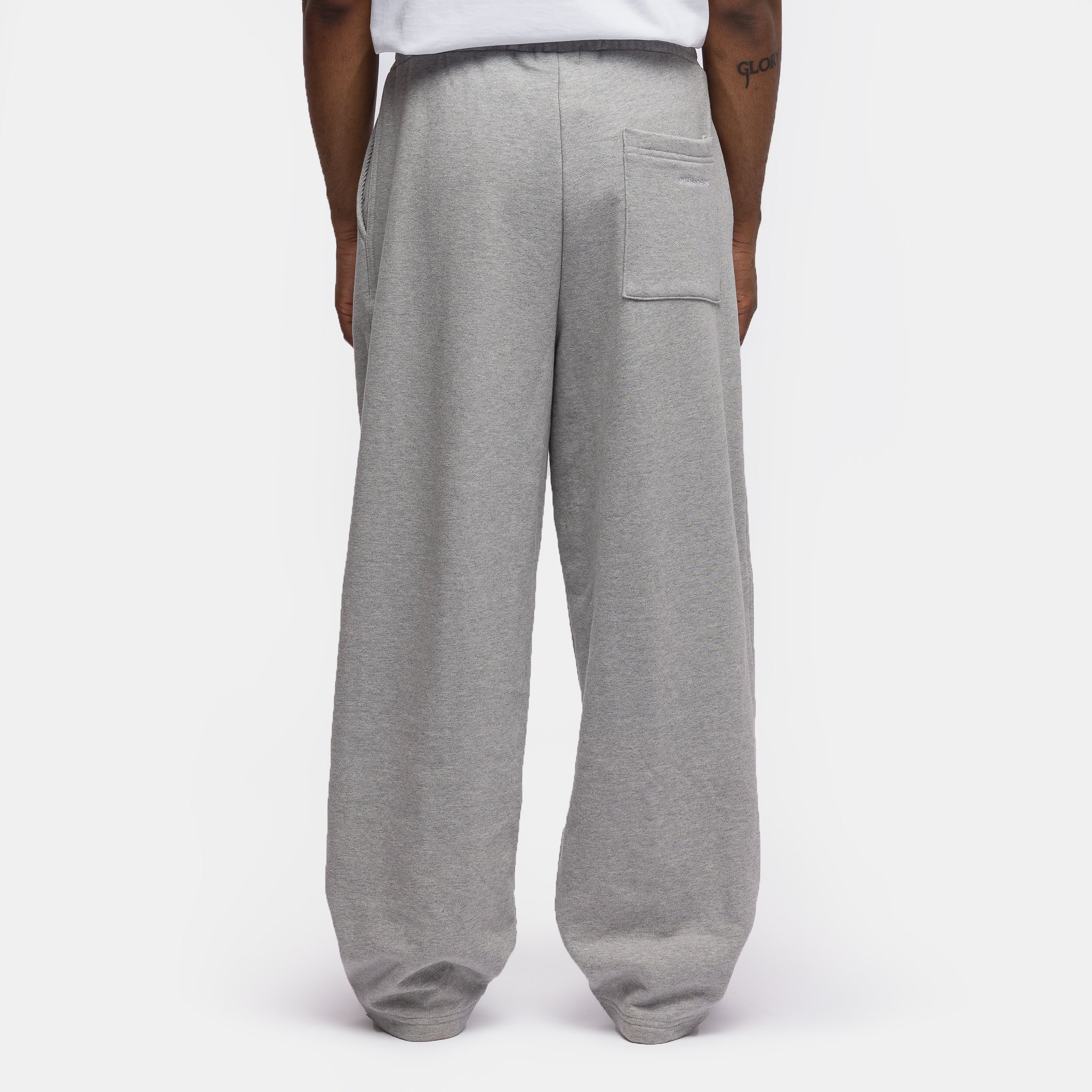 Pleated Wide Jogger in Grey - Image 3