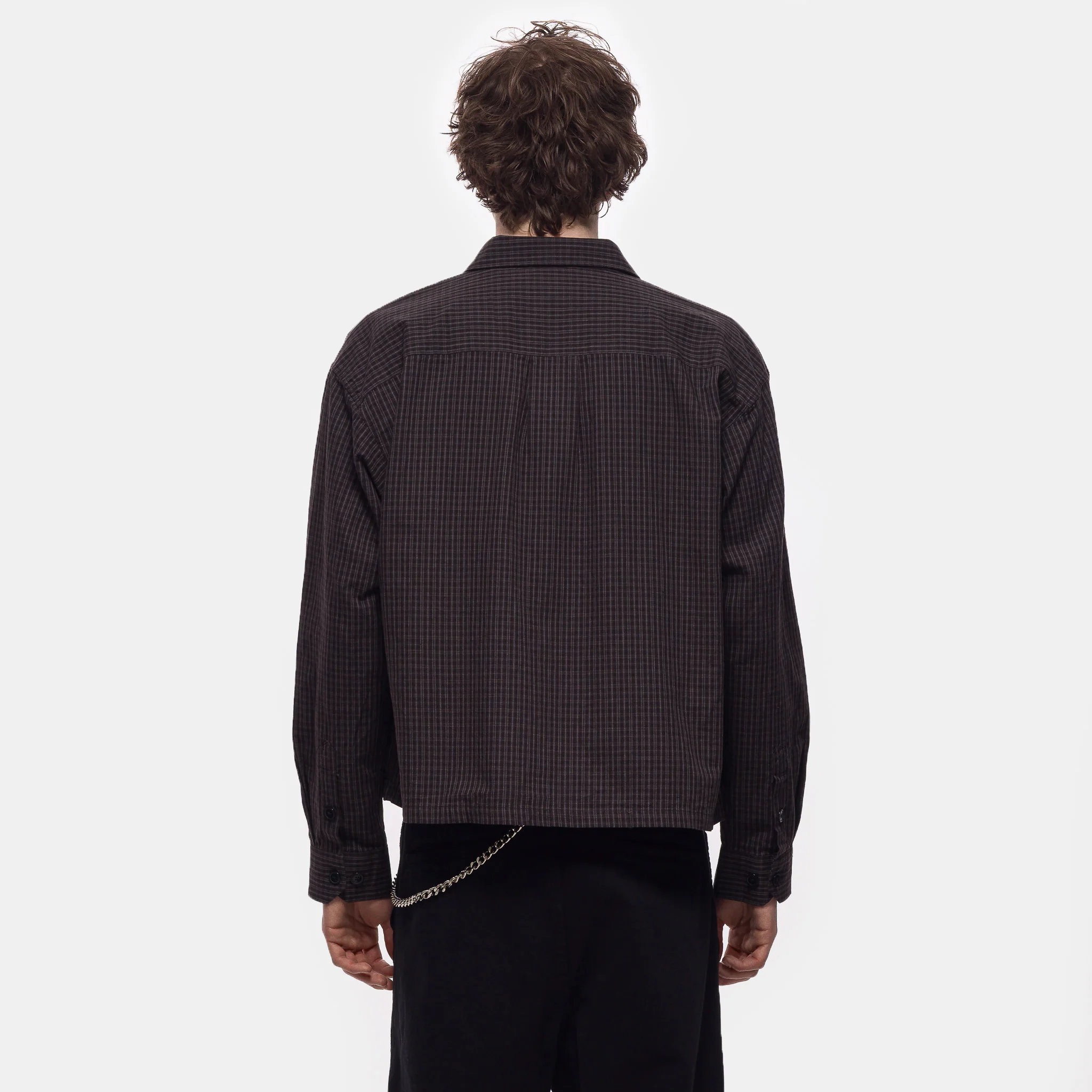 Priority Shirt in Dark Linen Check - Image 3