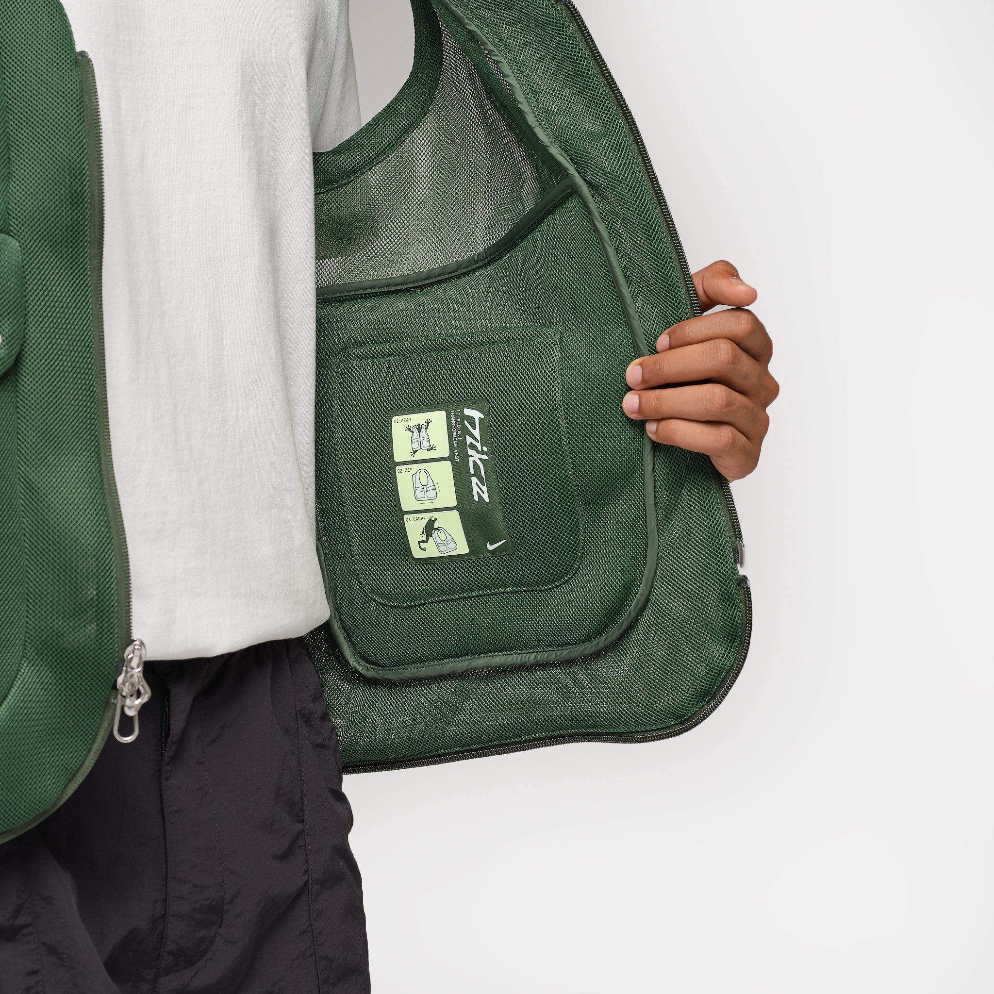 Project F.R.O.G. Bubble Pod Vest in Fir/Barely Volt/Fir - Image 5
