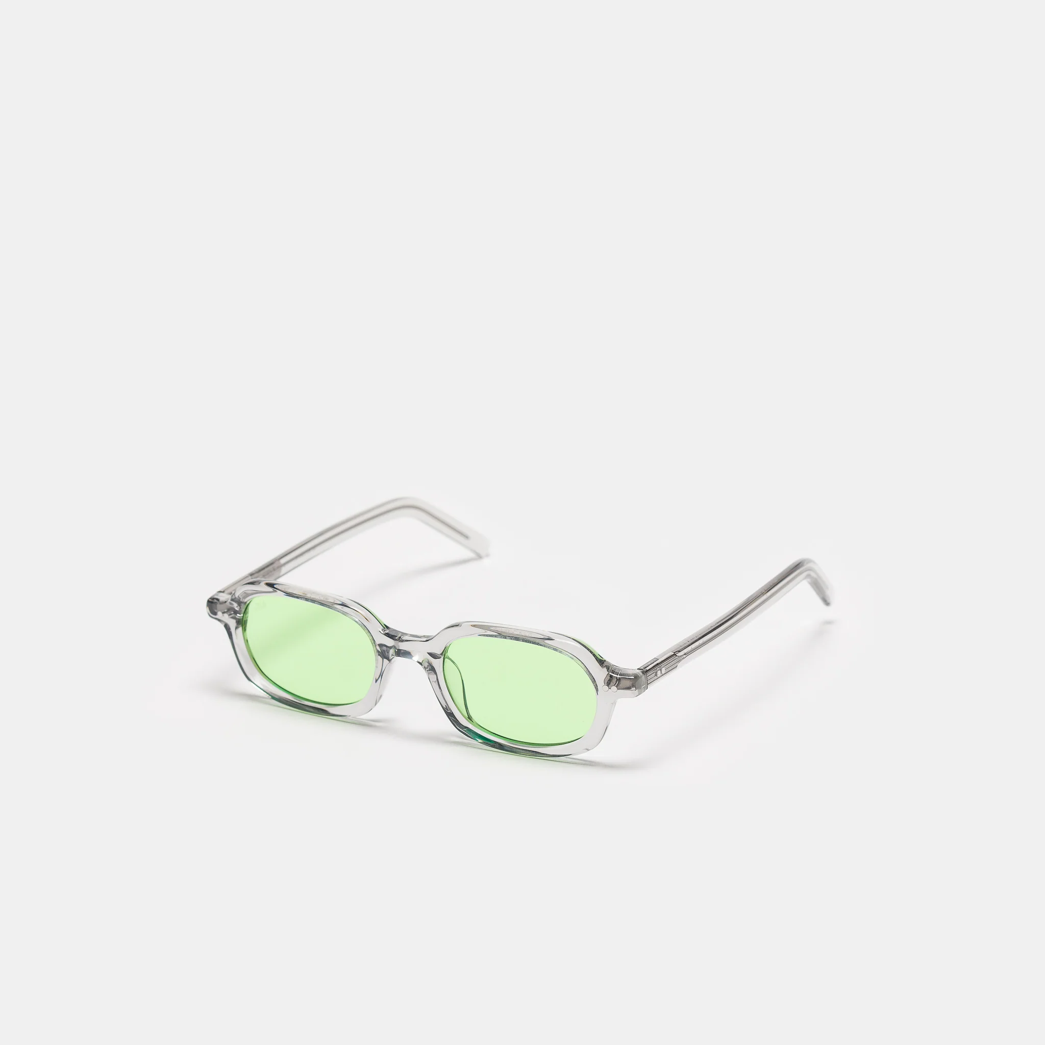 Psyche Sunglasses in Grey/Apple Green - Image 3