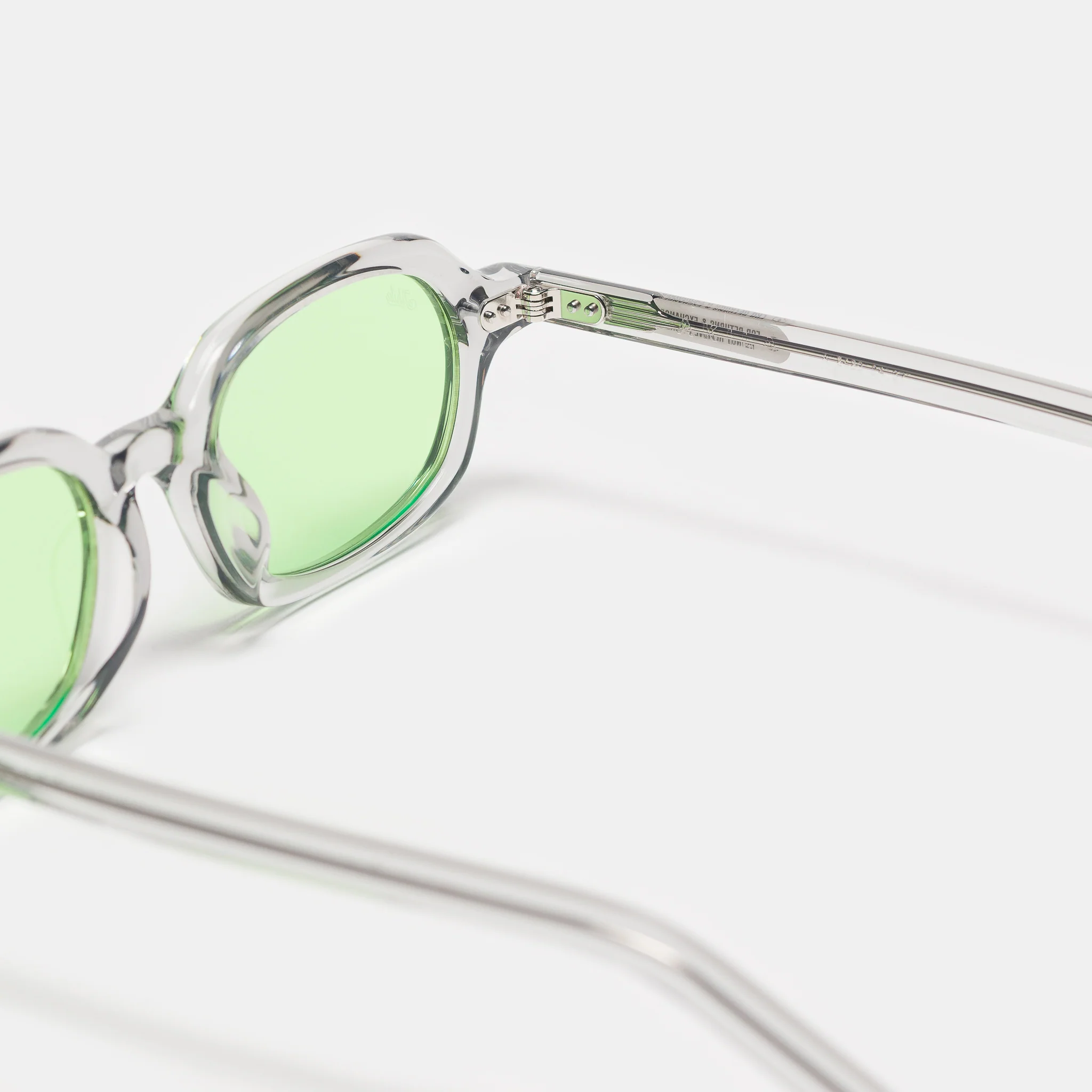 Psyche Sunglasses in Grey/Apple Green - Image 4