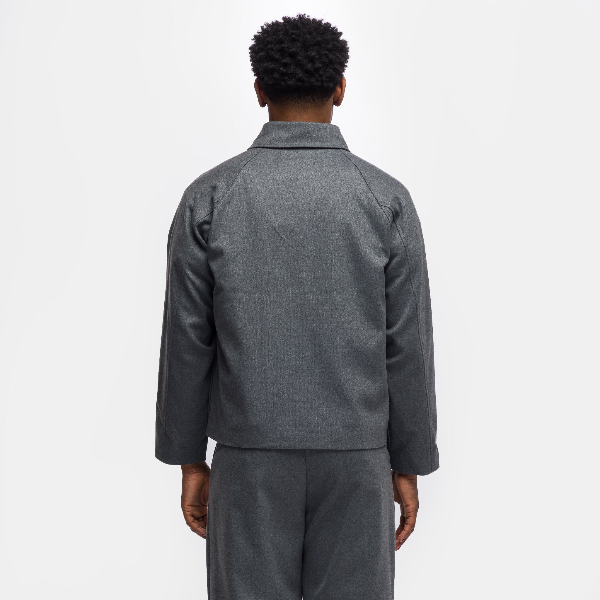 Raglan Pocket Jacket in Grey - Image 3