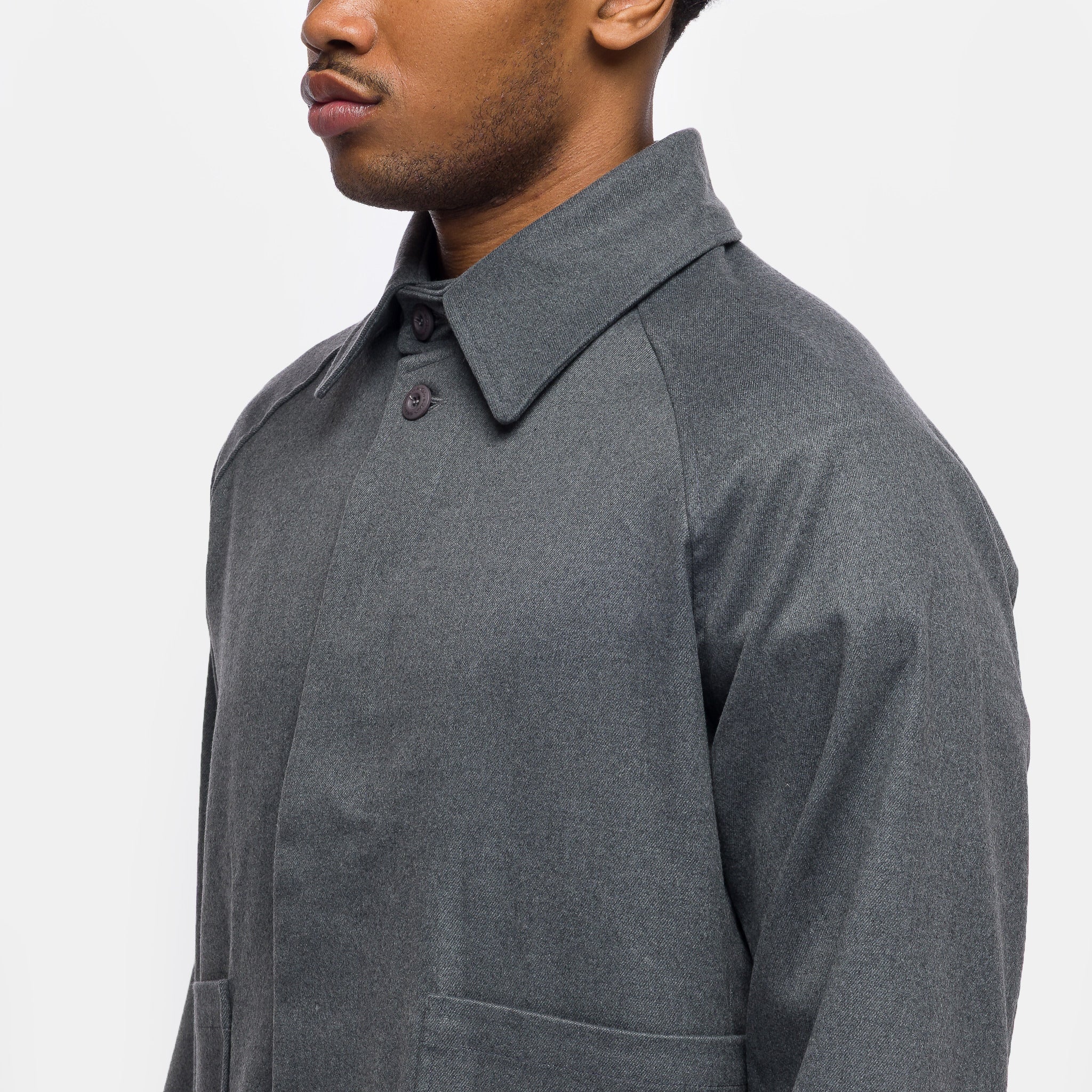 Raglan Pocket Jacket in Grey - Image 4