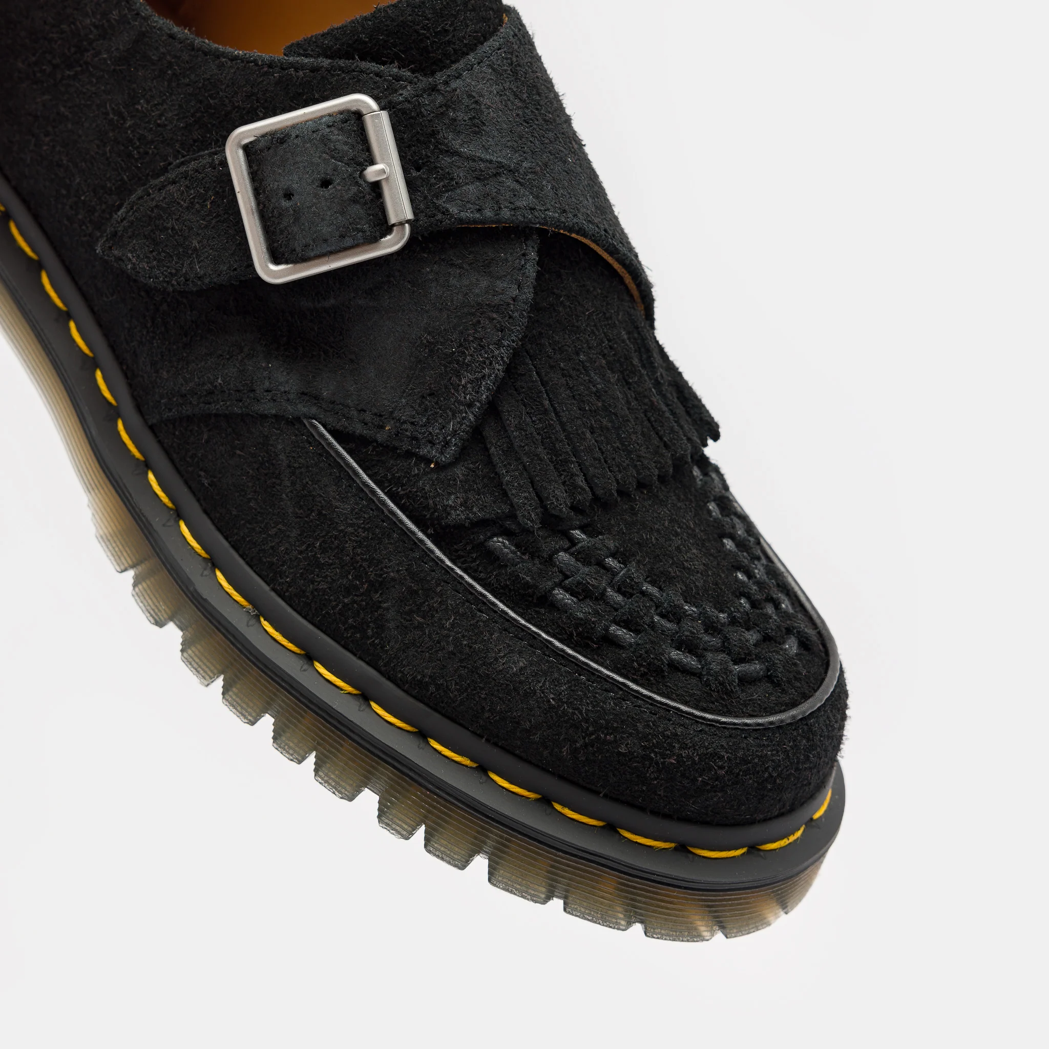 Ramsey Monk Kiltie Shoe in Black - Image 4