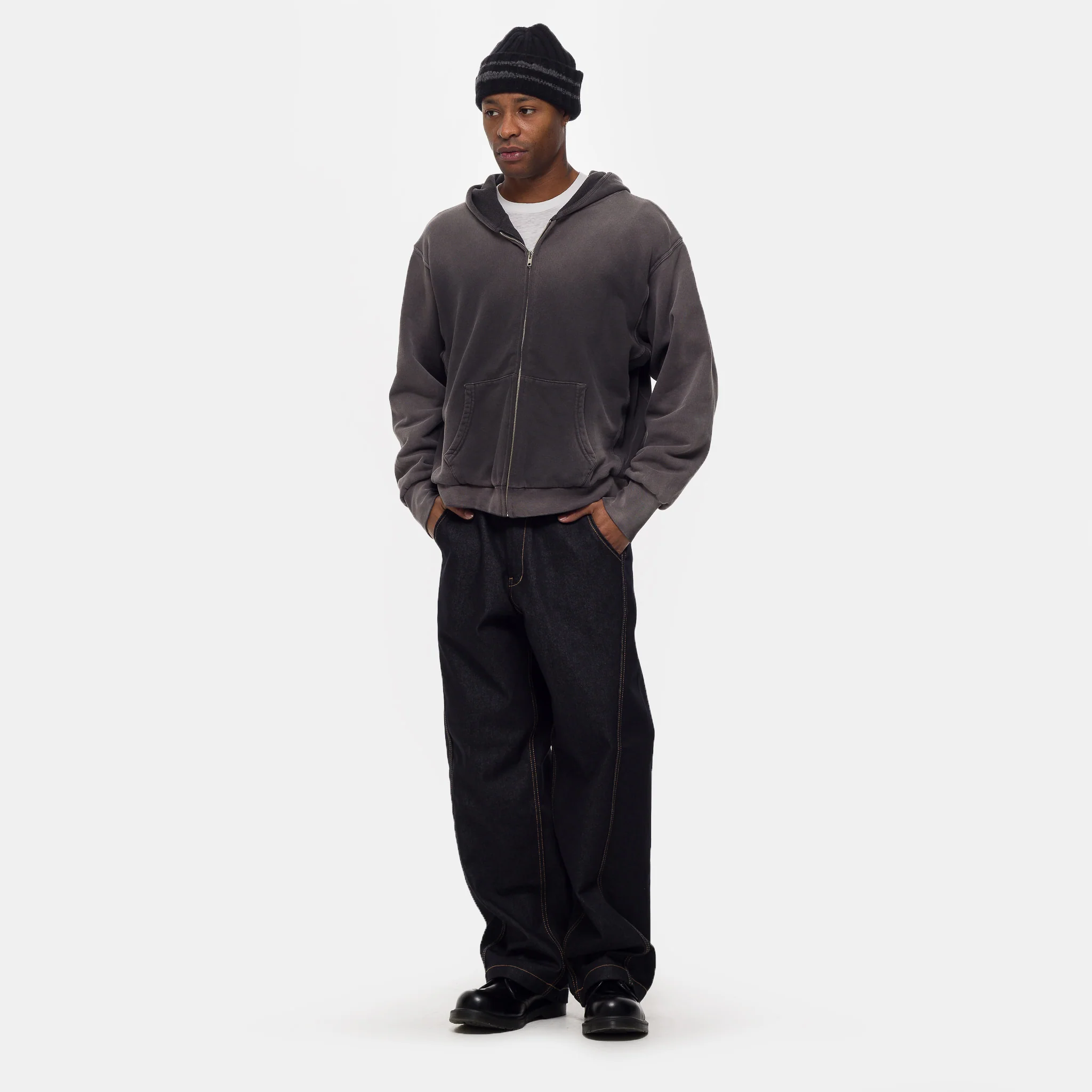 Raw Denim In-Stitch Jean in Indigo - Image 2