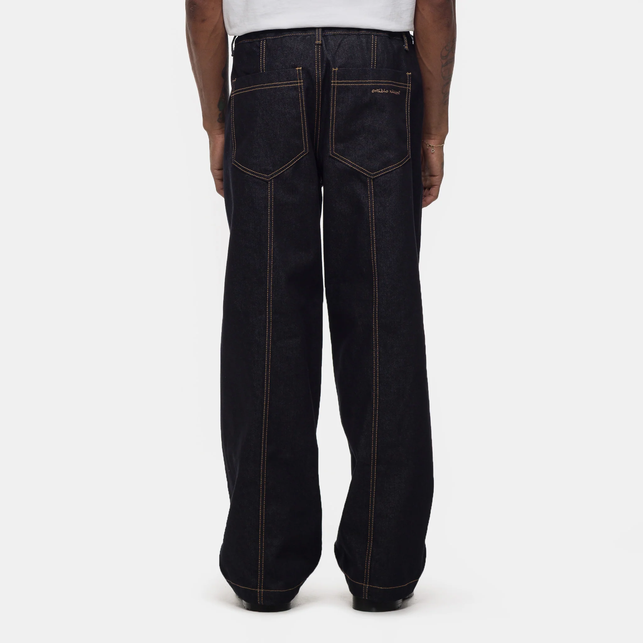 Raw Denim In-Stitch Jean in Indigo - Image 3
