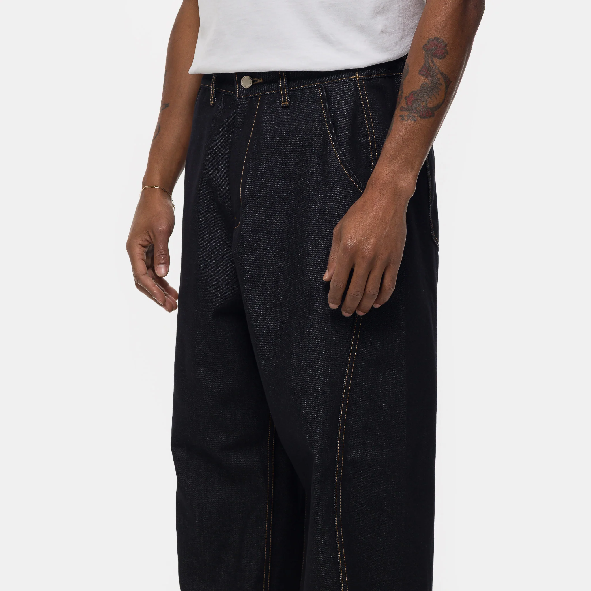 Raw Denim In-Stitch Jean in Indigo - Image 4