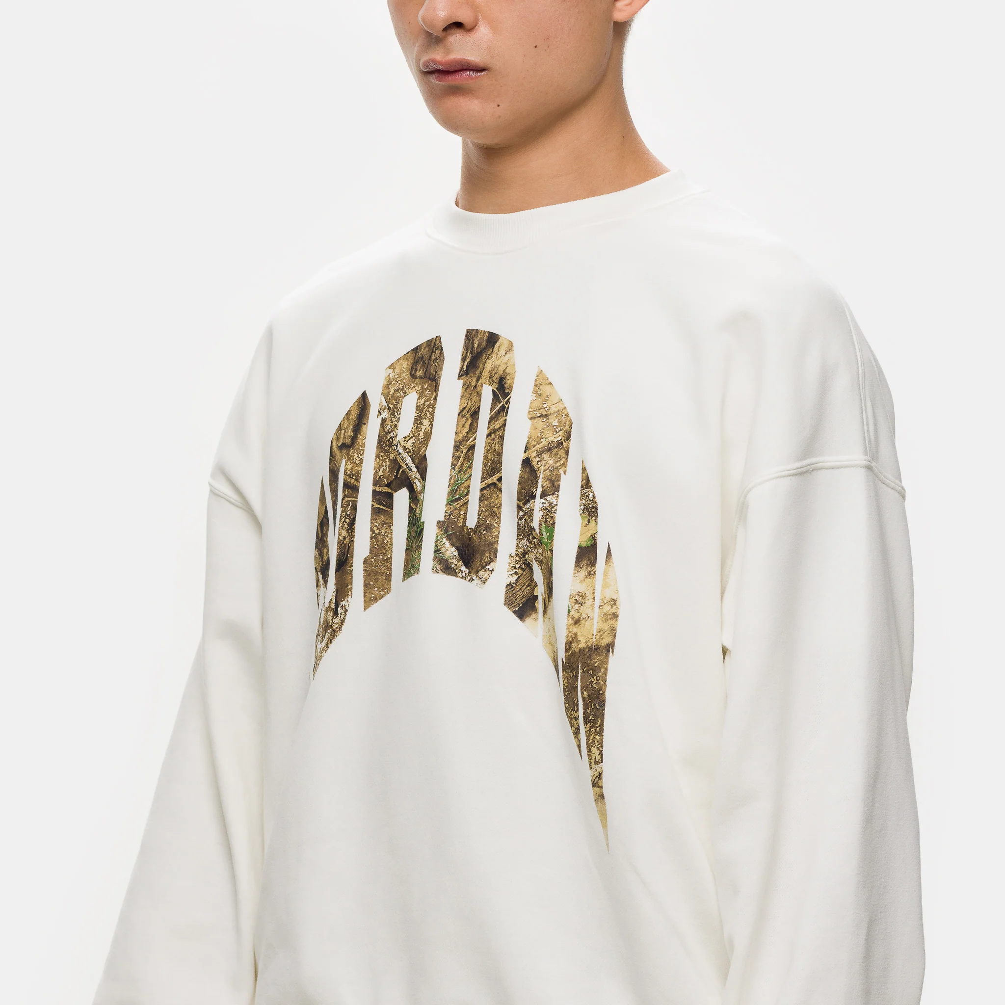 Realtree Crewneck Sweatshirt in Sail/Black - Image 4