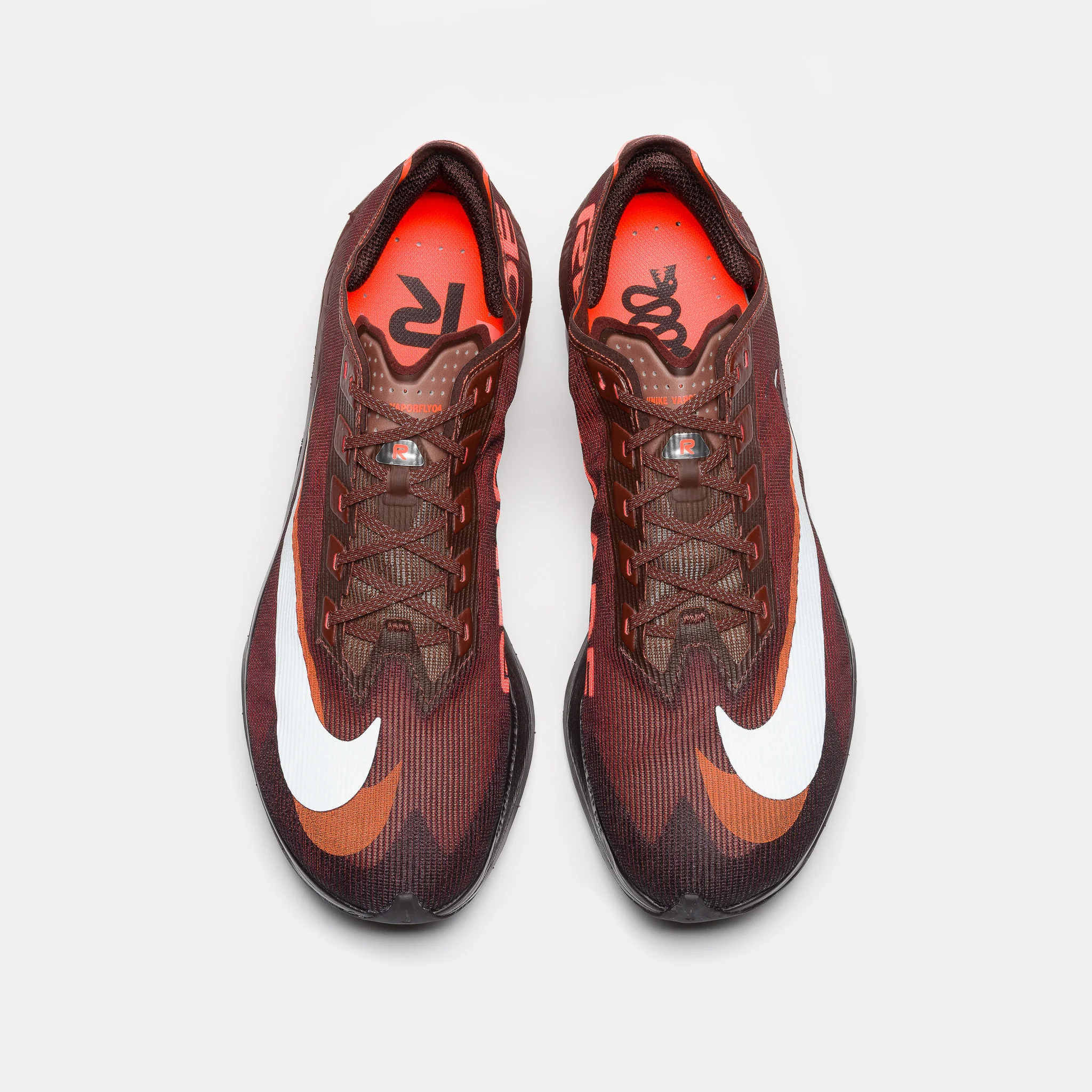 Renegade Vaporfly 4 Sneaker in Brown Basalt/Hyper Crimson - Image 4