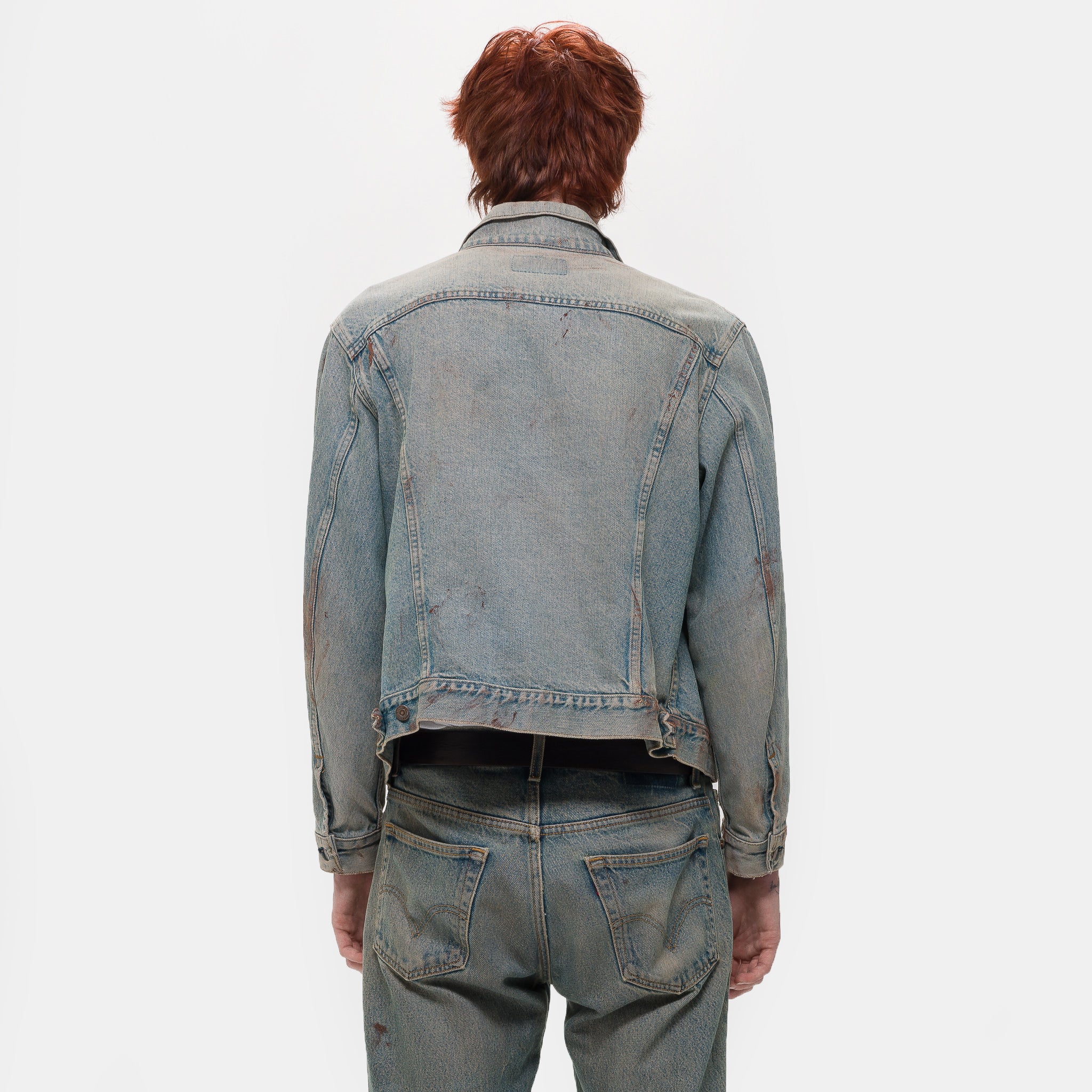 Resurgence Denim Jacket in Aged Light Blue - Image 3