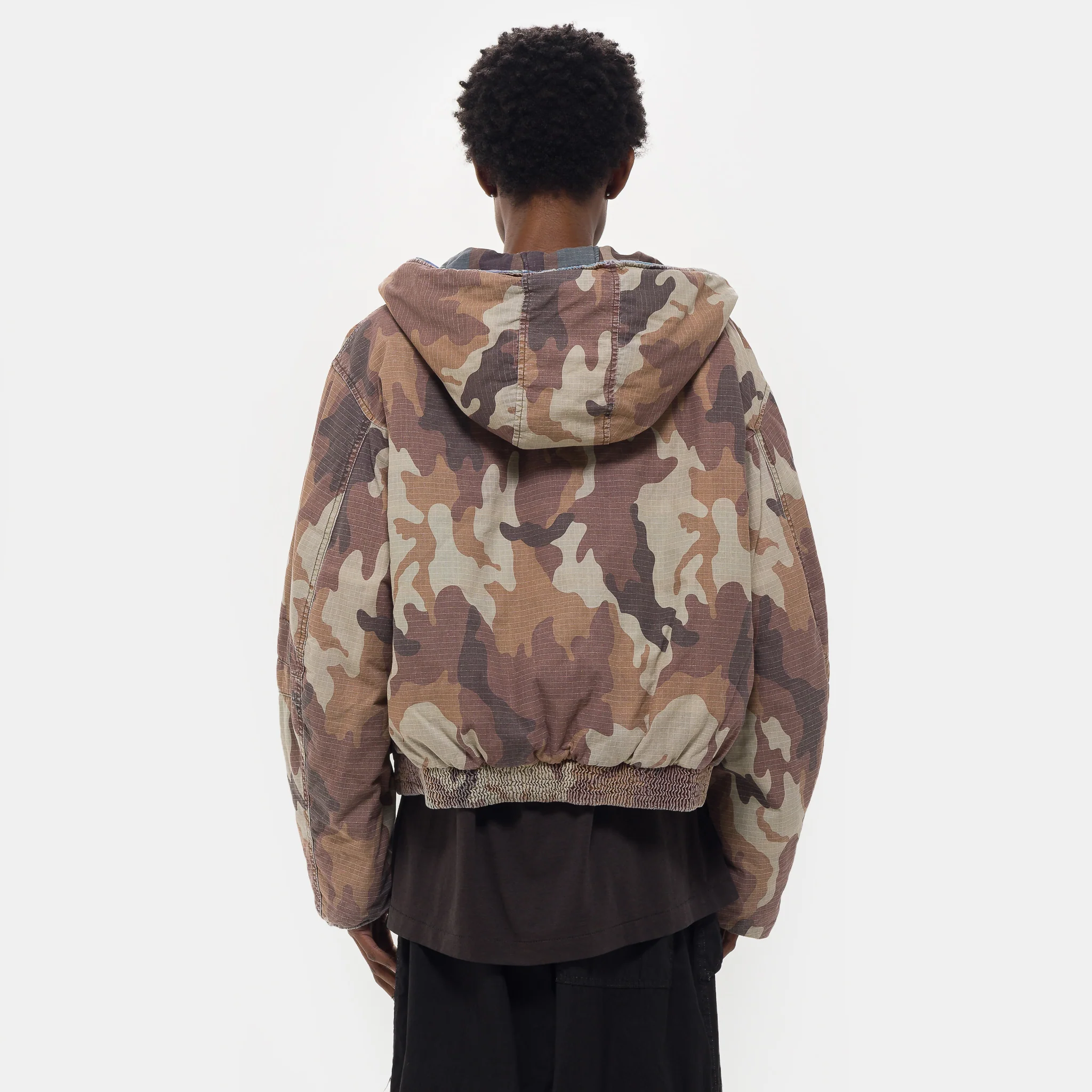 Reversible Bomber in Reno Camo Stone - Image 3