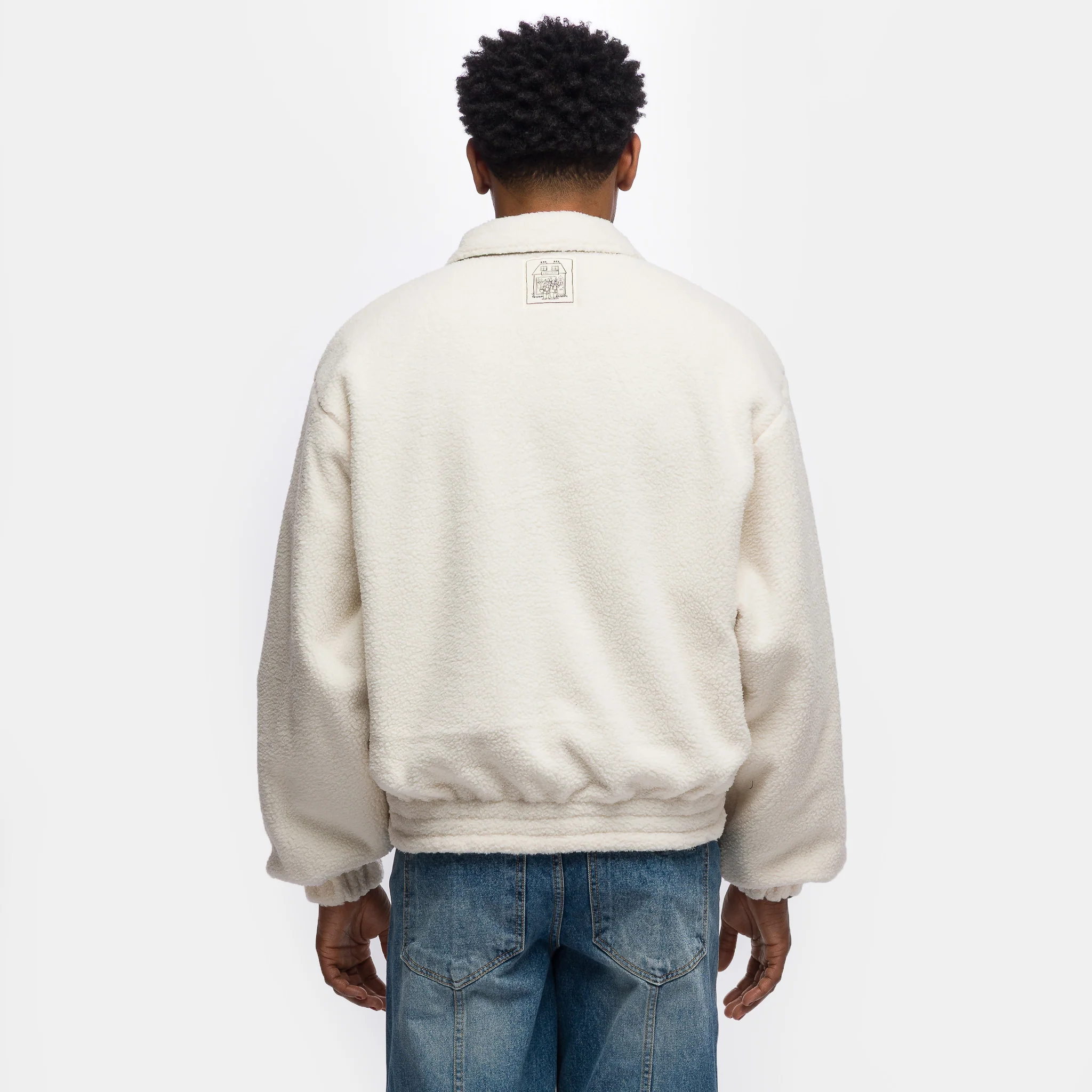 Reversible Bomber Jacket in Khaki - Image 7