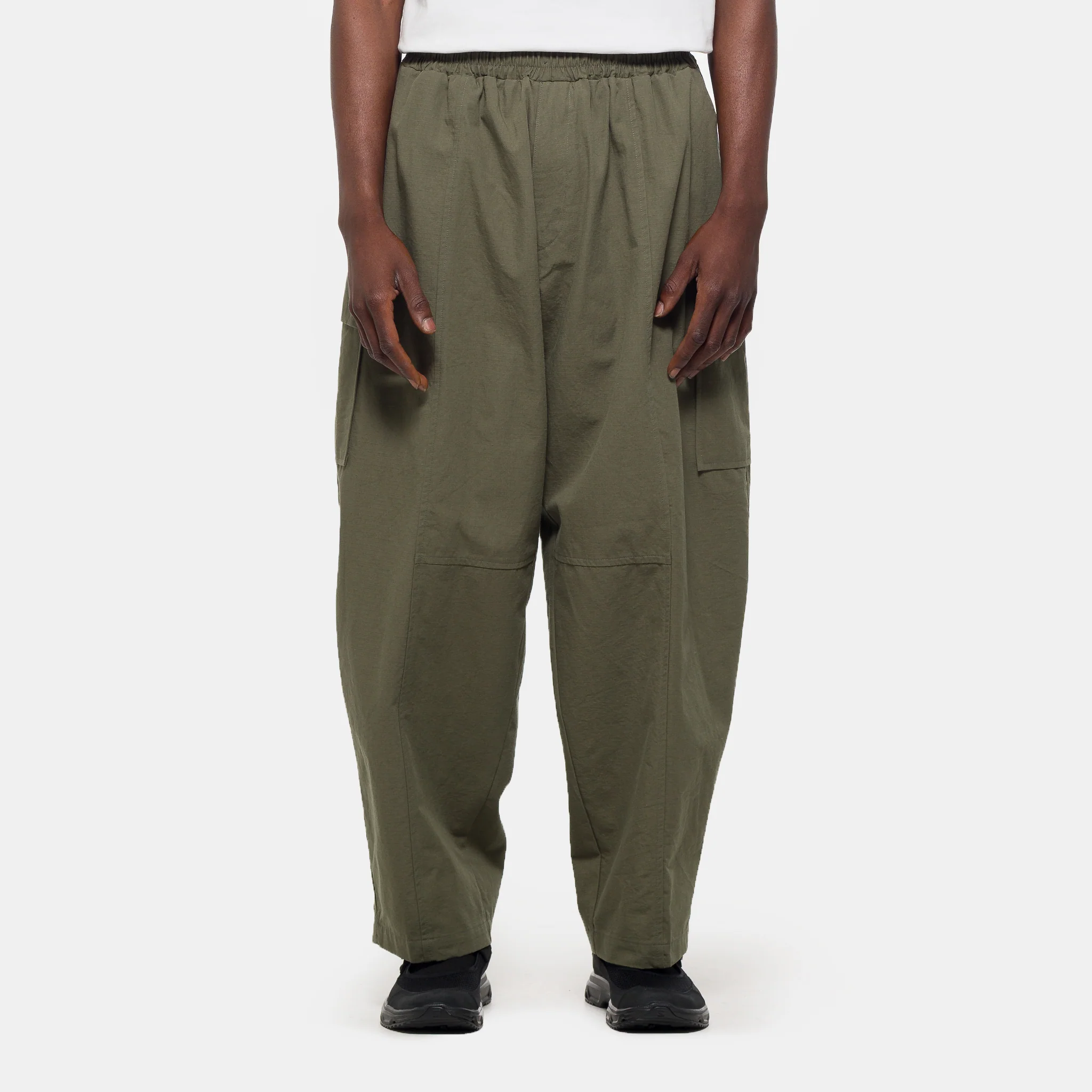 Ripstop Cargo Wide Pant in Khaki