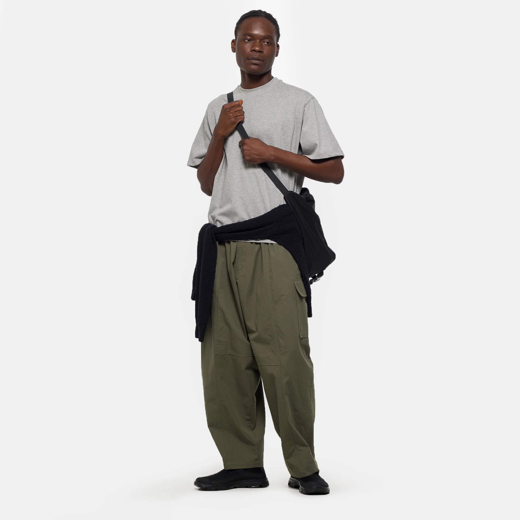 Ripstop Cargo Wide Pant in Khaki - Image 2