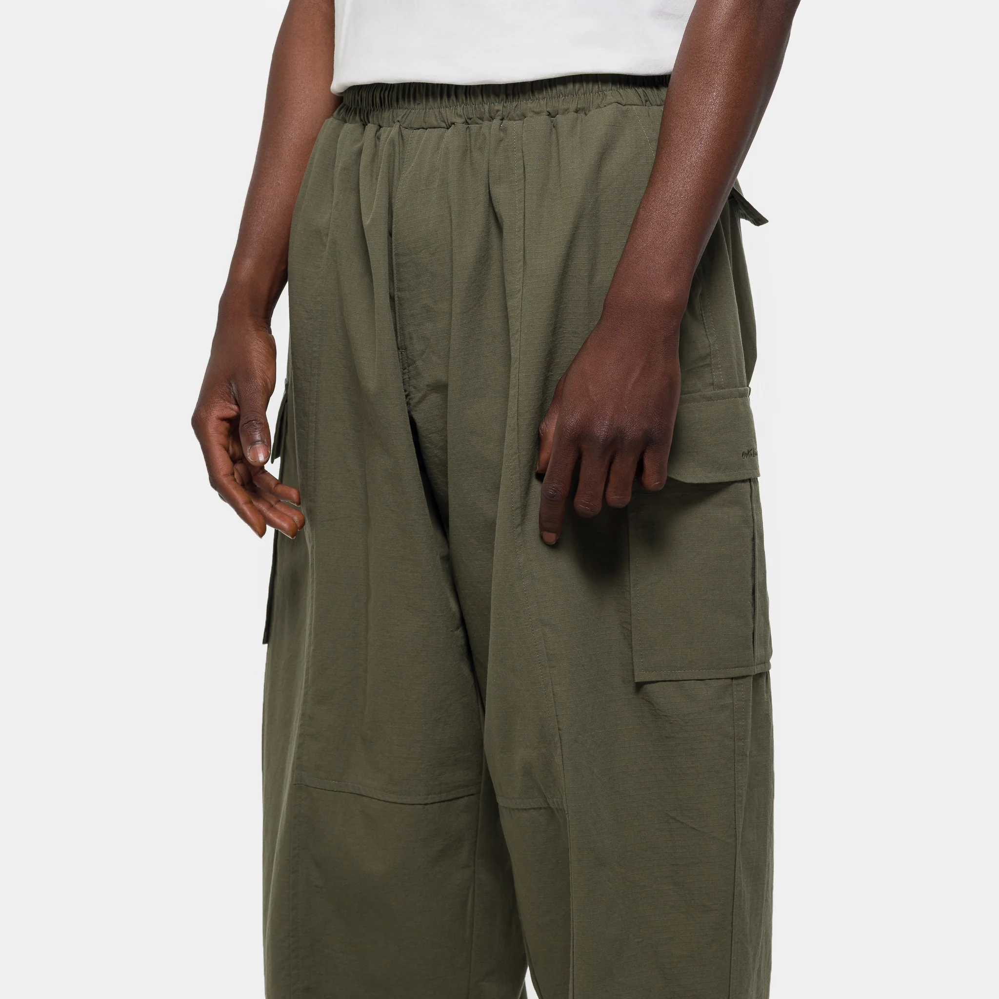 Ripstop Cargo Wide Pant in Khaki - Image 4