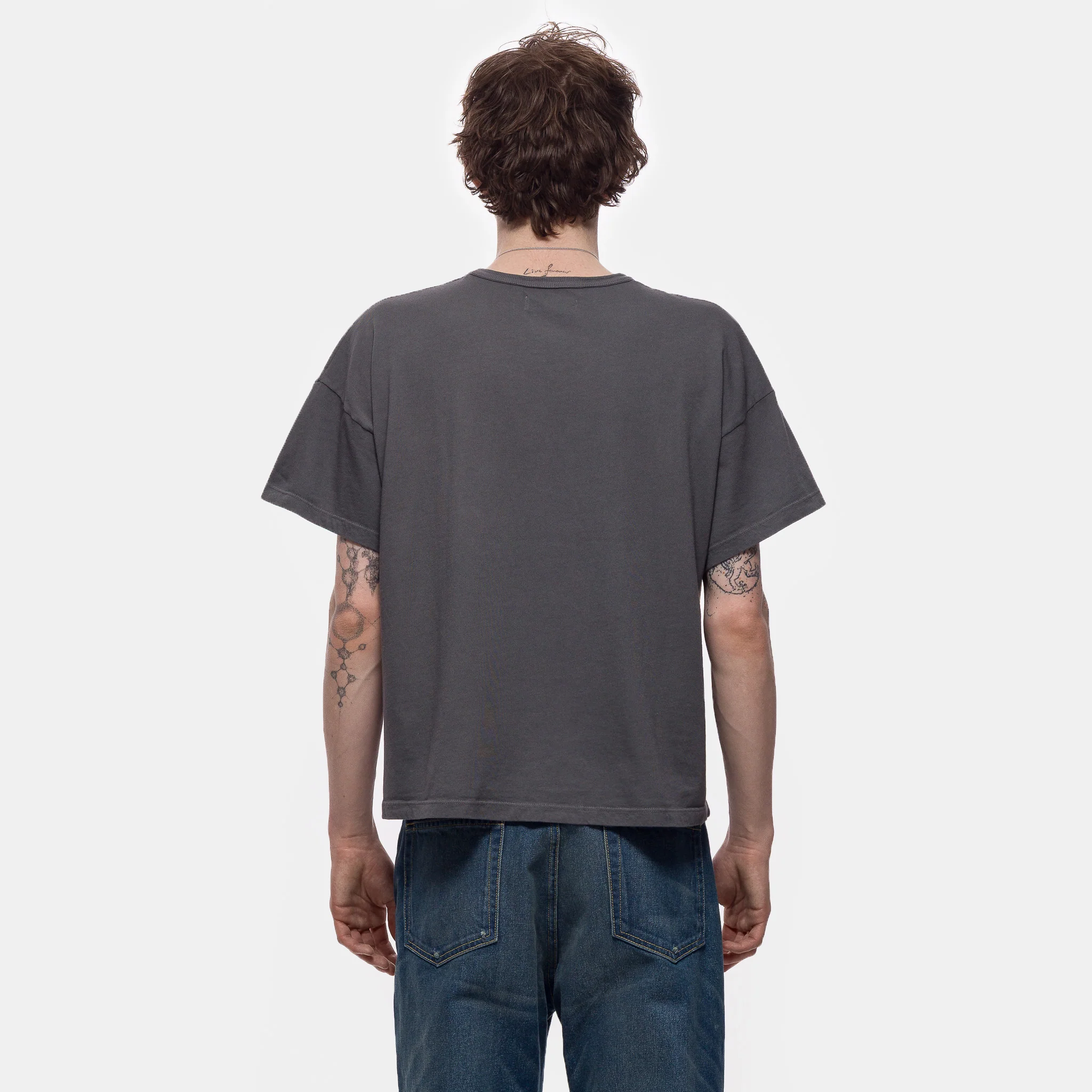 Running Moon Basics T-Shirt in Dust Black - Image 3