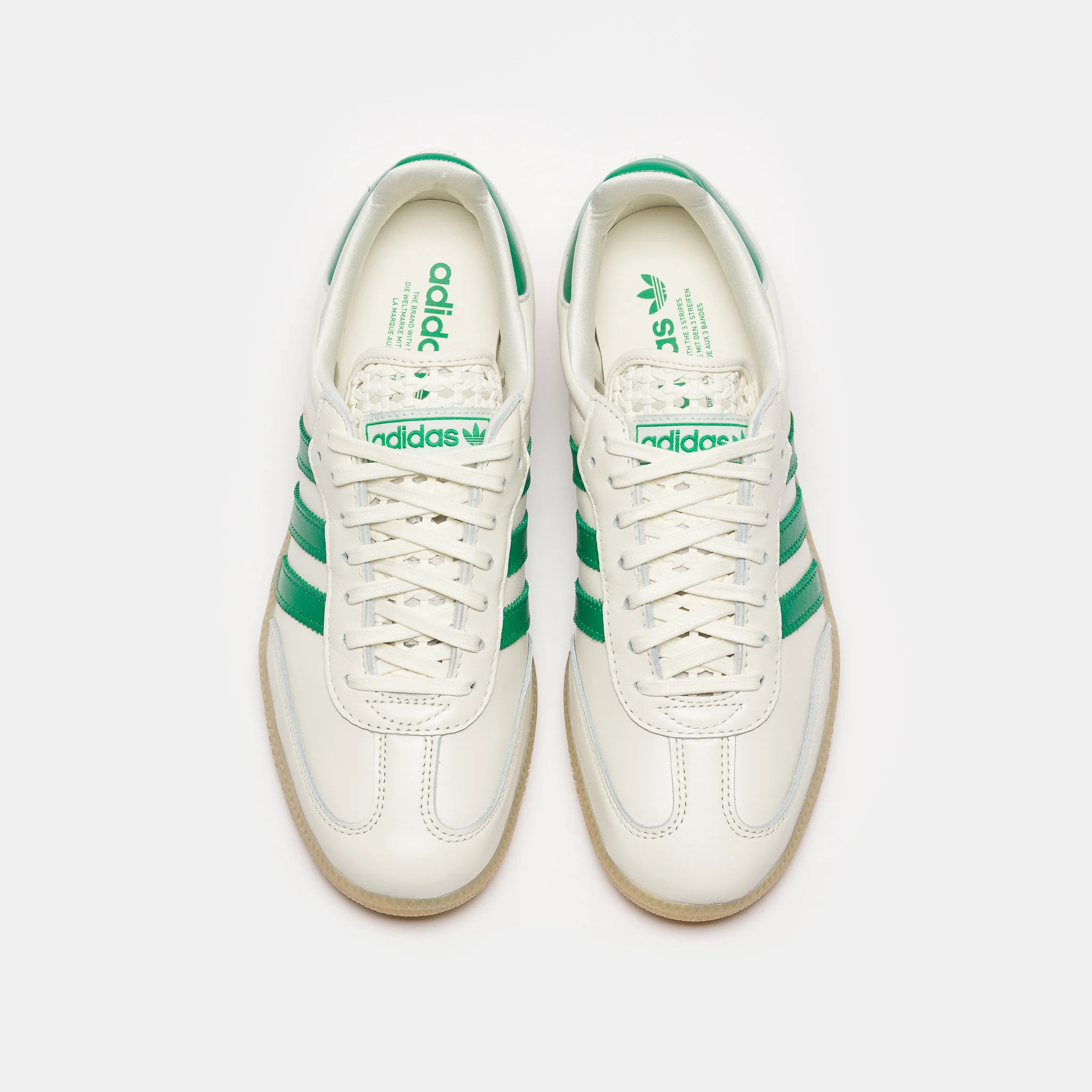 Samba OG Sneaker in White/Green - Image 4
