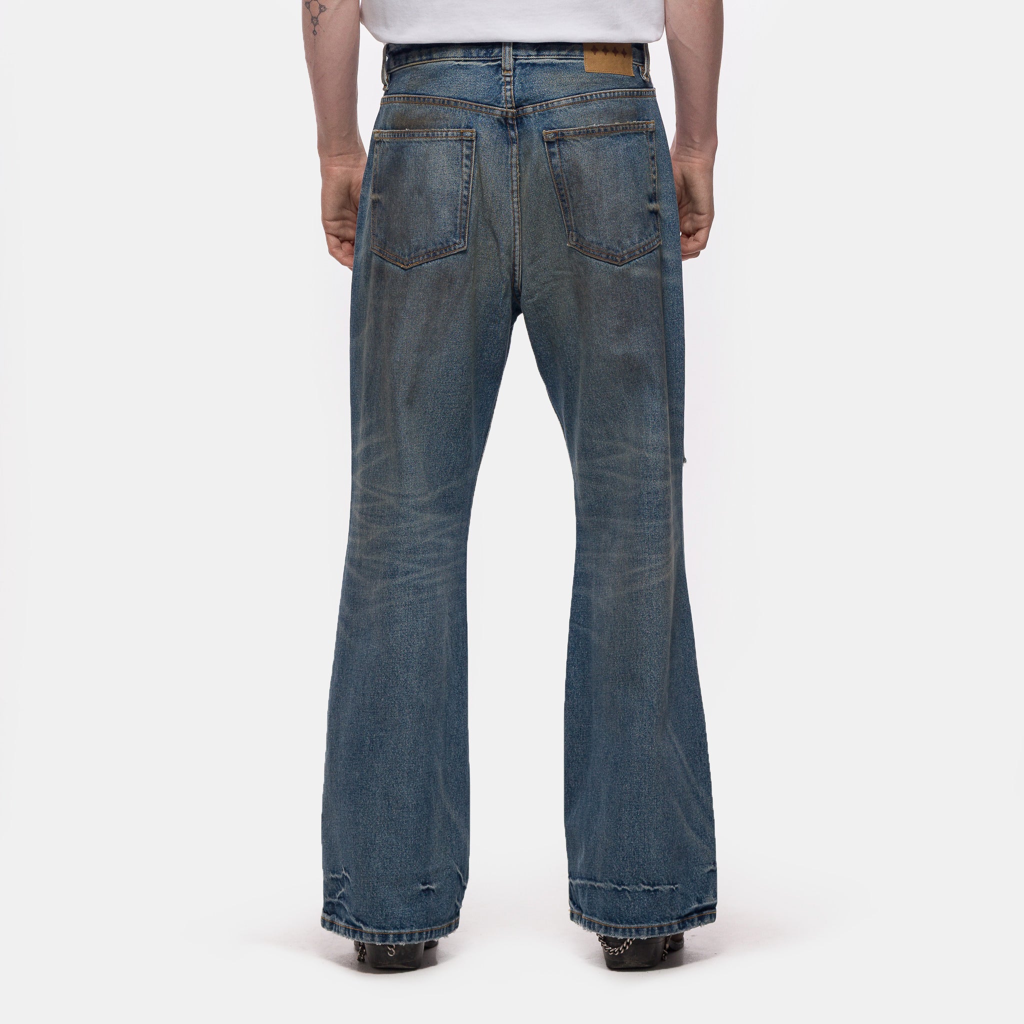 Serge Loose Bootcut	Jean in Omaha Blue - Image 3