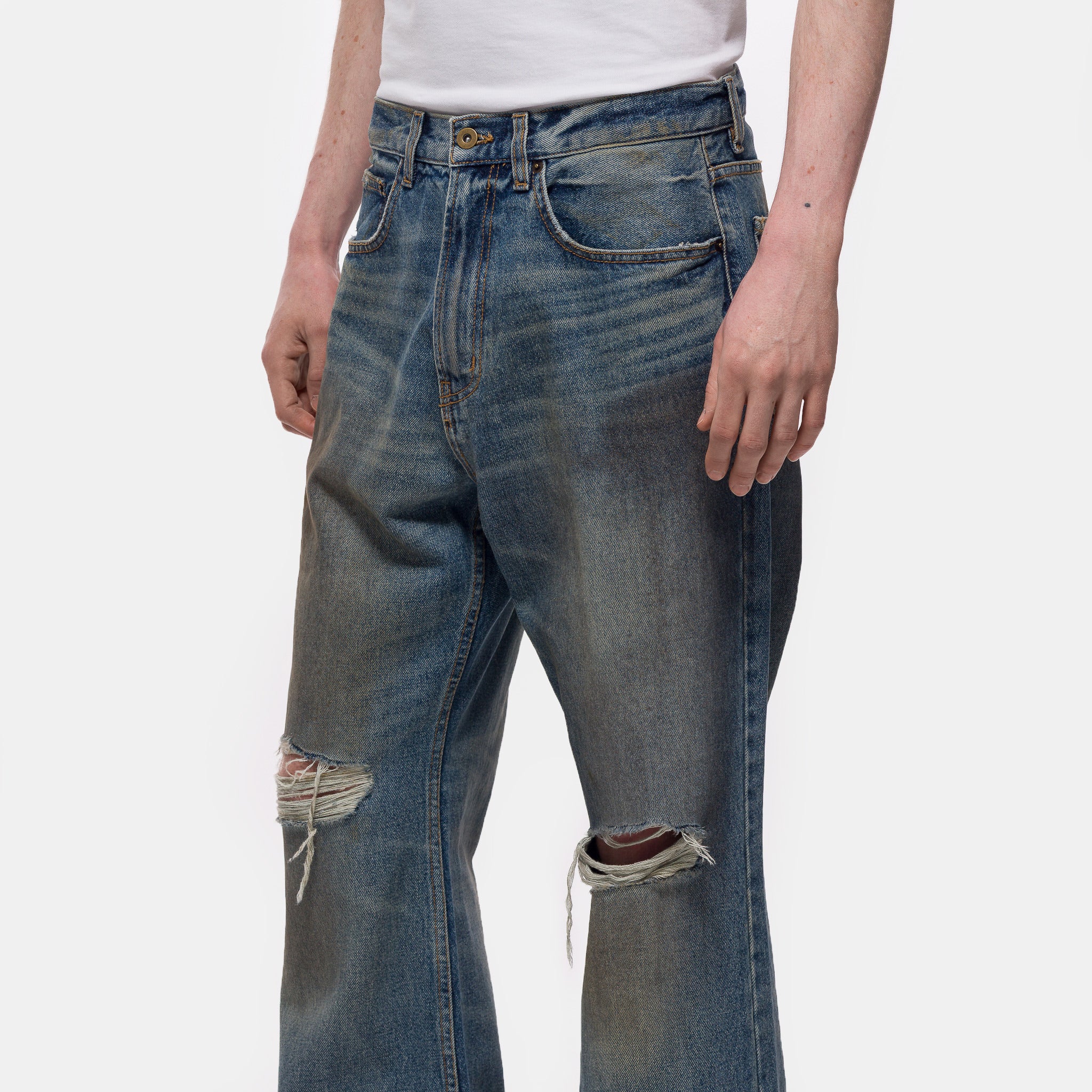 Serge Loose Bootcut	Jean in Omaha Blue - Image 4